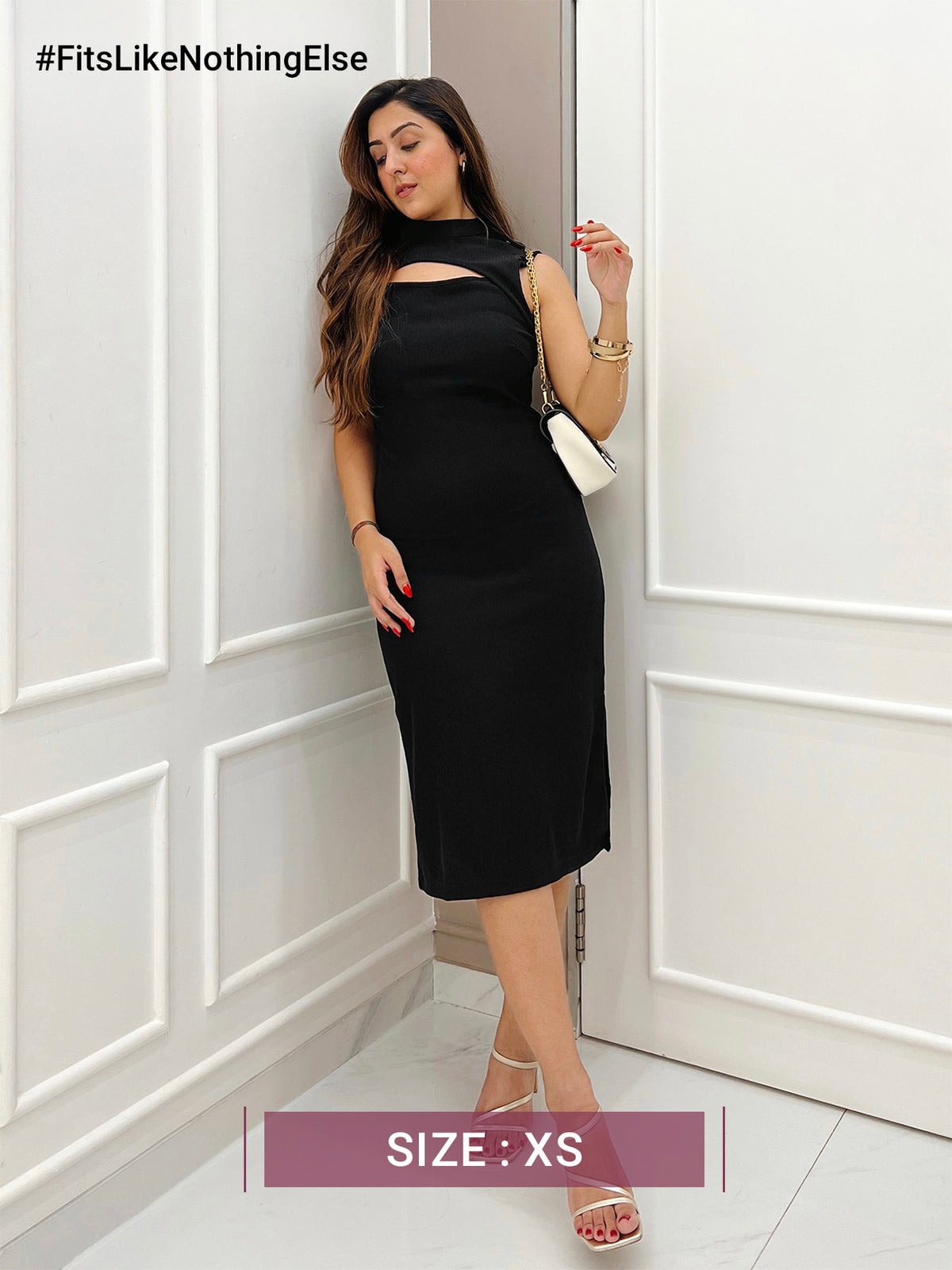LivIn Cutout Detail Dress - Black