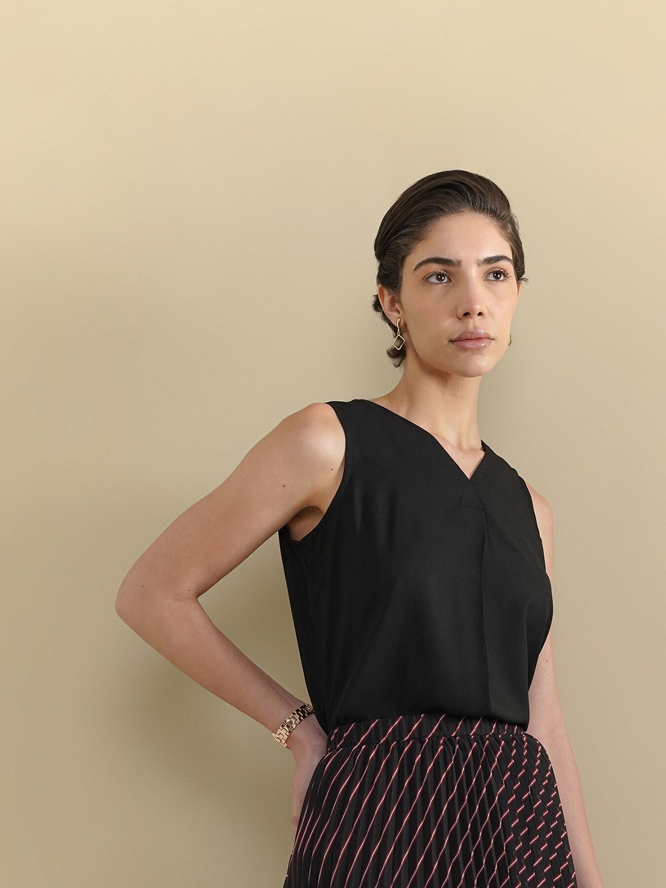 V-Neck Camisole - Black