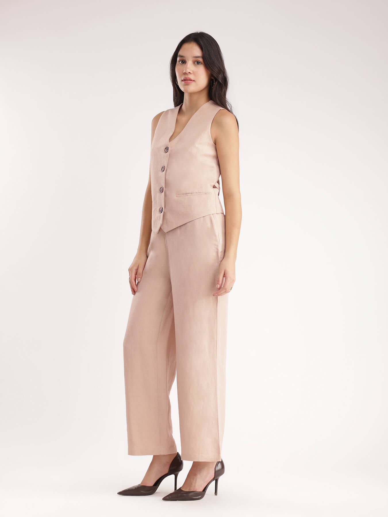 Linen Co-ord Set - Beige
