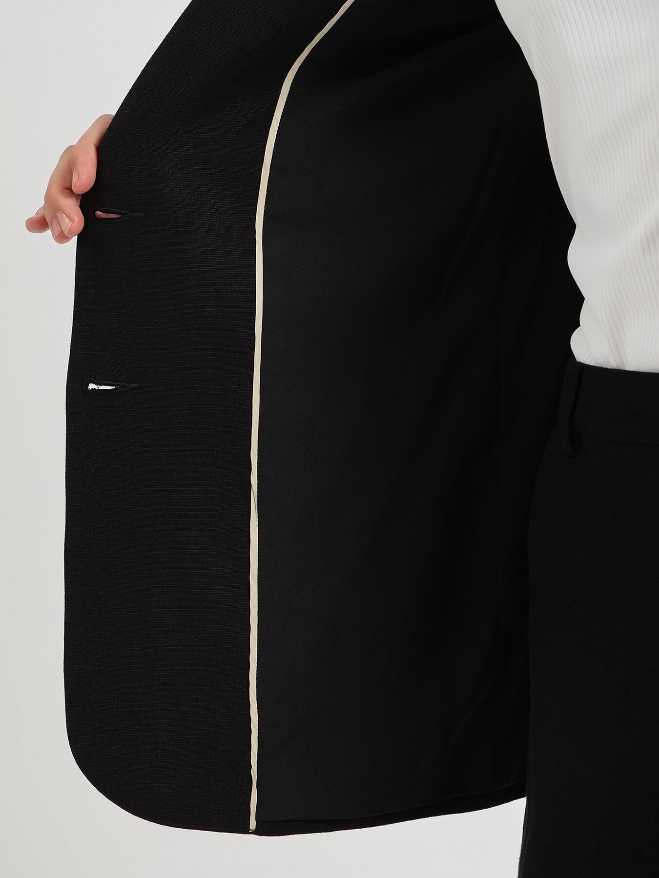Linen Blazer Co-ord - Black