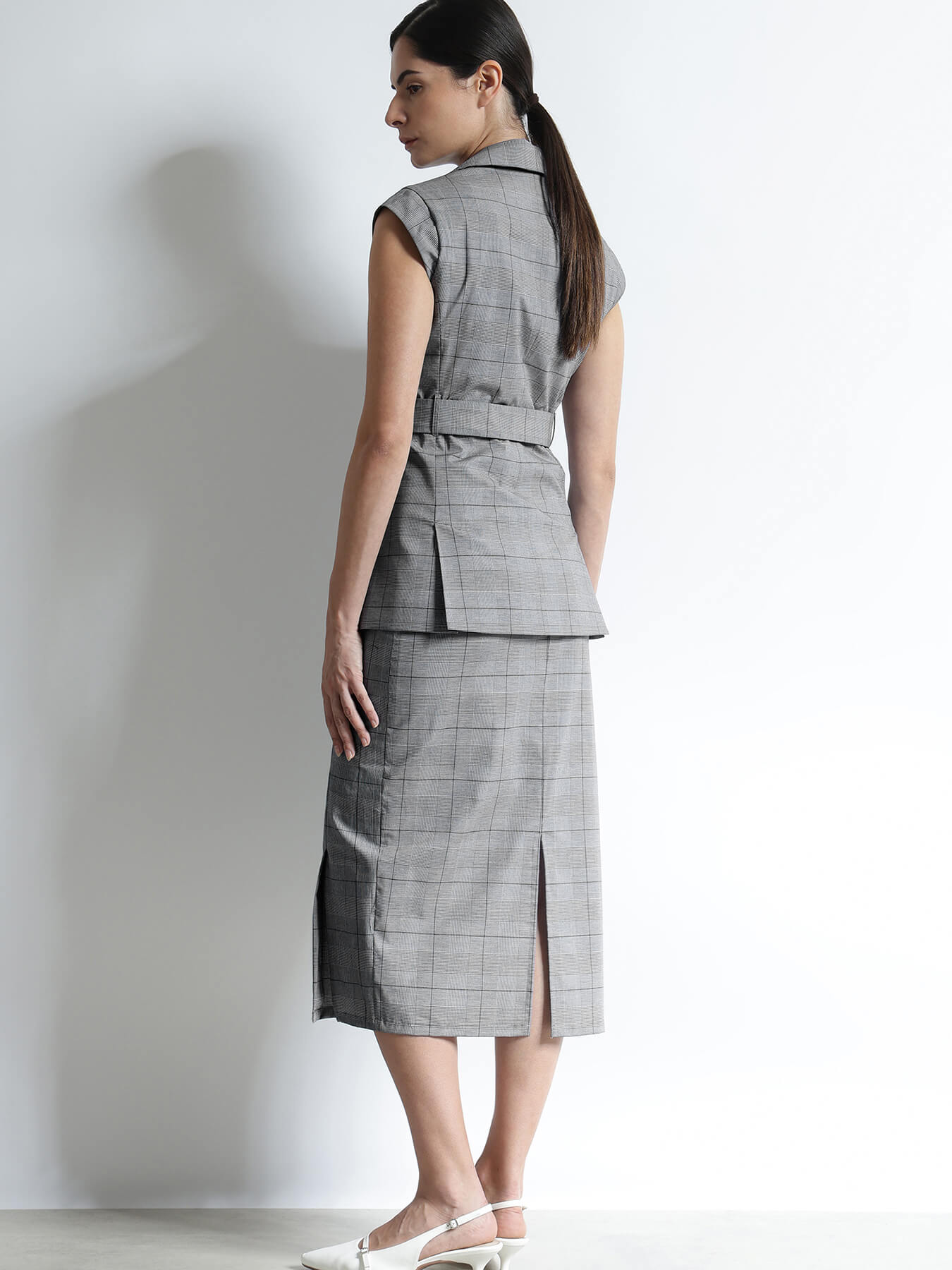 Jacket and skirt Co-ord -Grey
