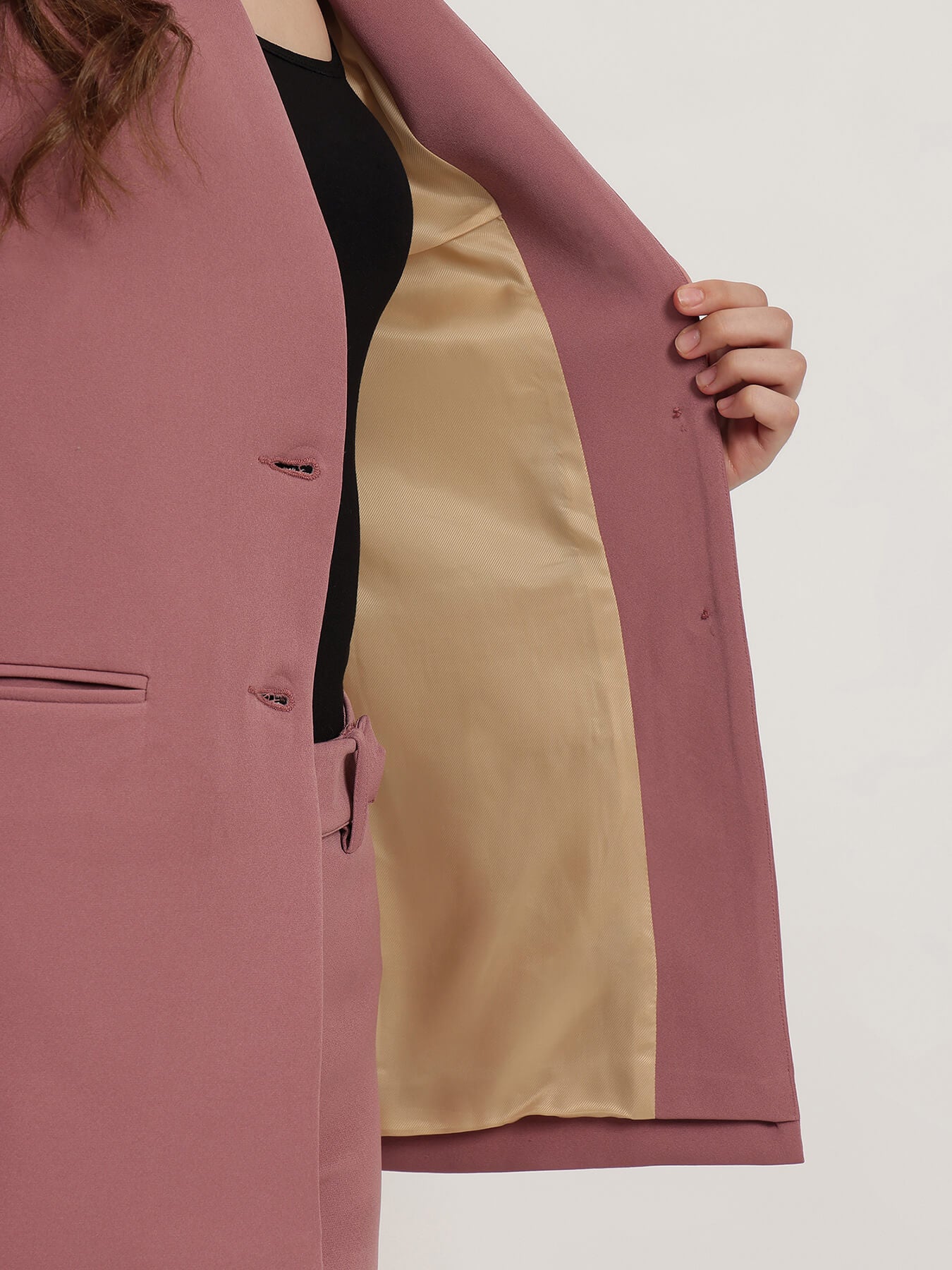 Blazer and Trousers Co-ord - Dusty Pink