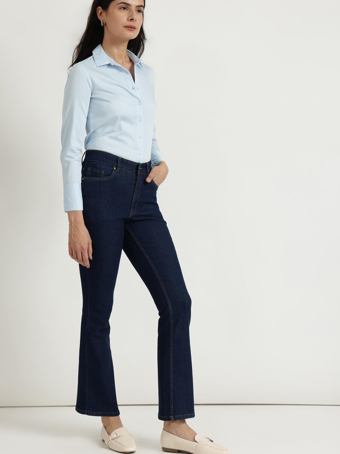 FableStreet Bootcut Jeans - Dark Blue