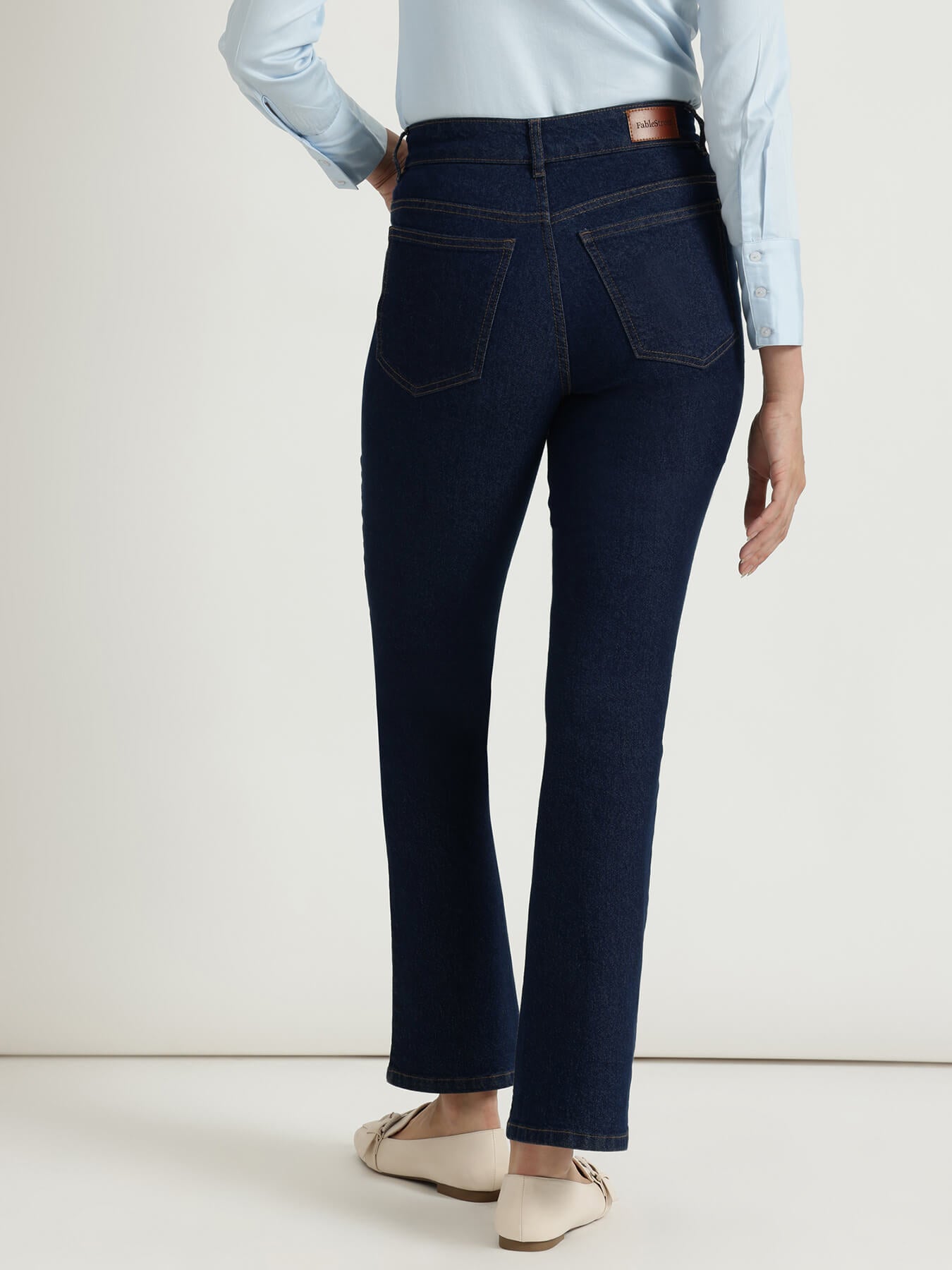 FableStreet Bootcut Jeans - Dark Blue