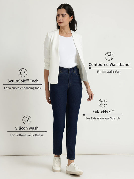 Straight Fit Jeans - Dark Blue