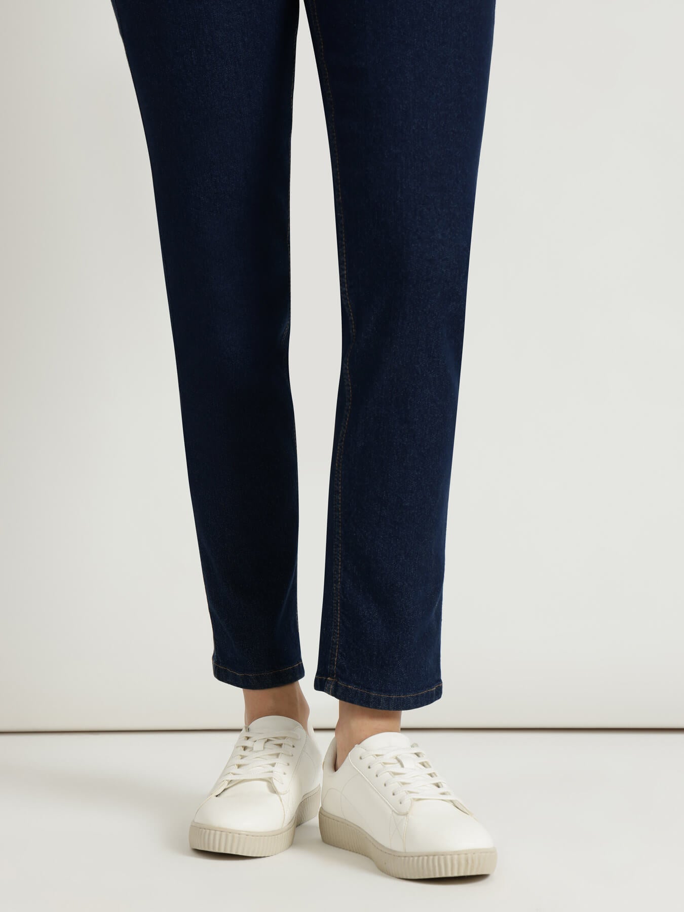 FableStreet Straight Fit Jeans - Dark Blue