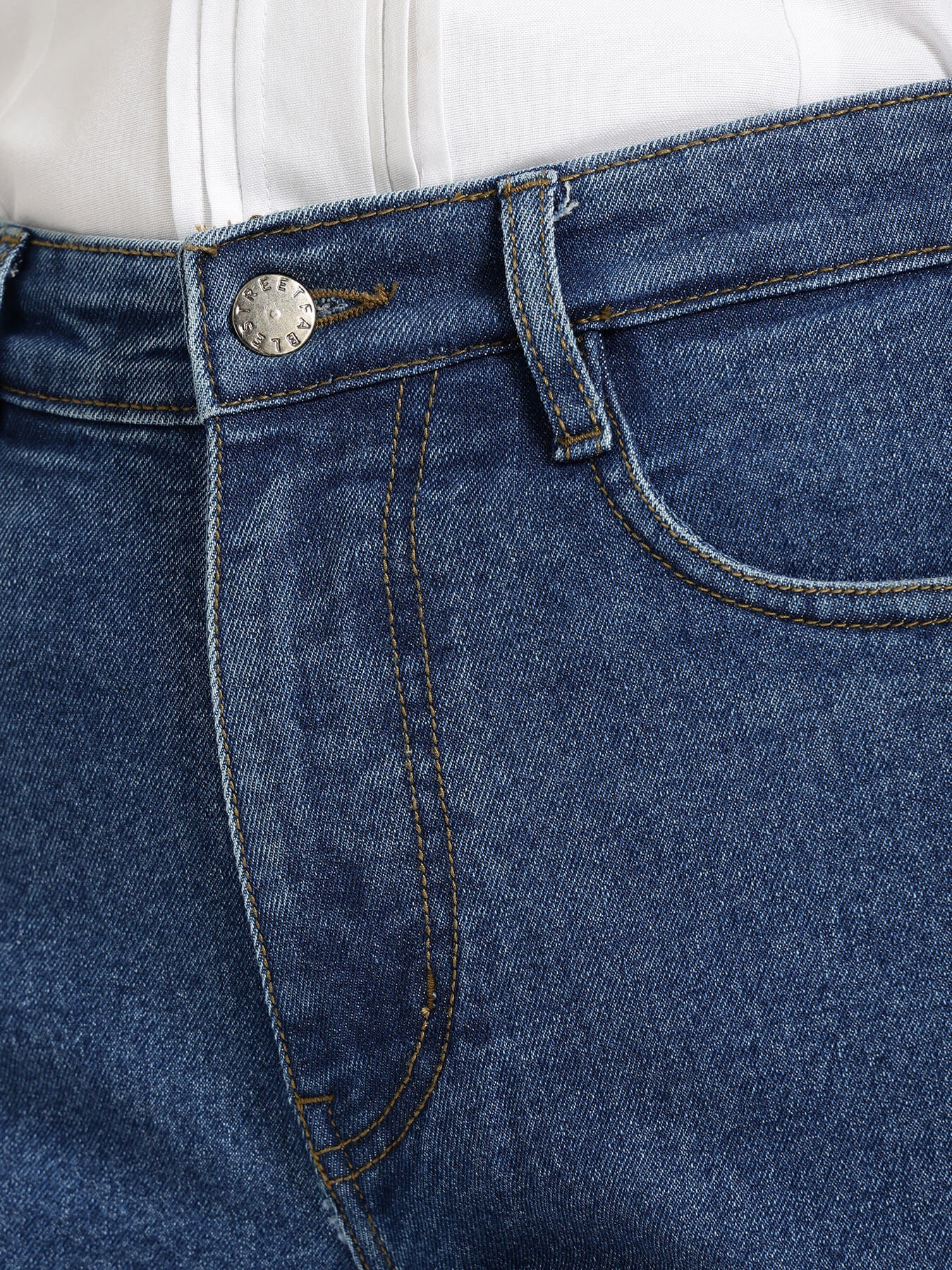 FableStreet Straight Fit Jeans - Blue