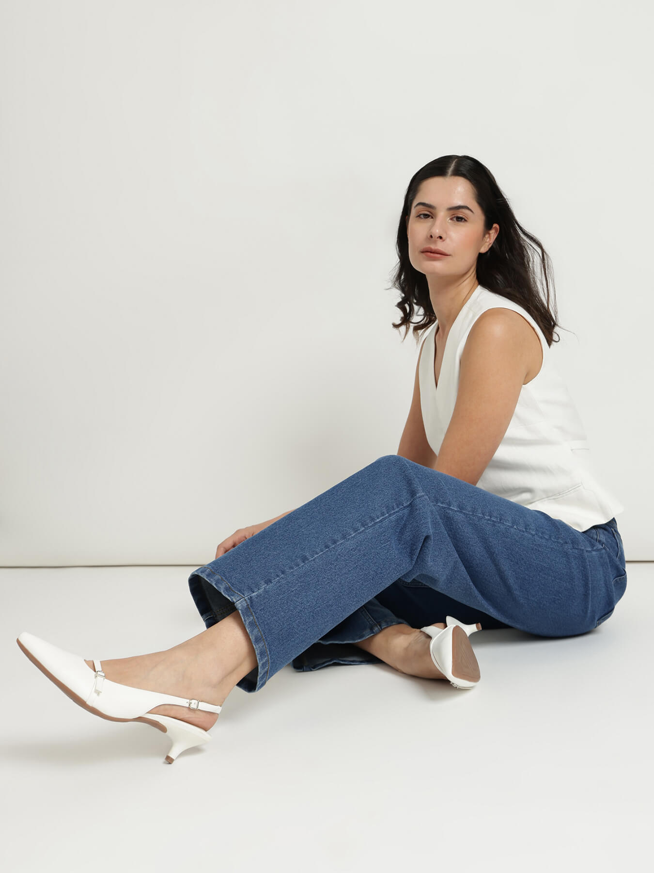 FableStreet Wide Leg Jeans - Blue