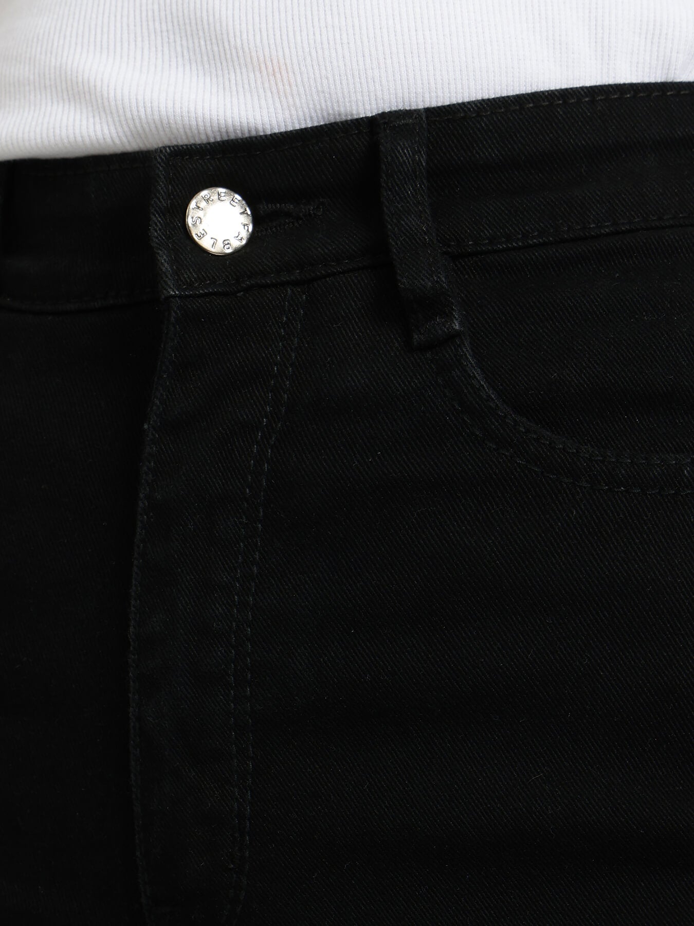 FableStreet Wide Leg Jeans - Black