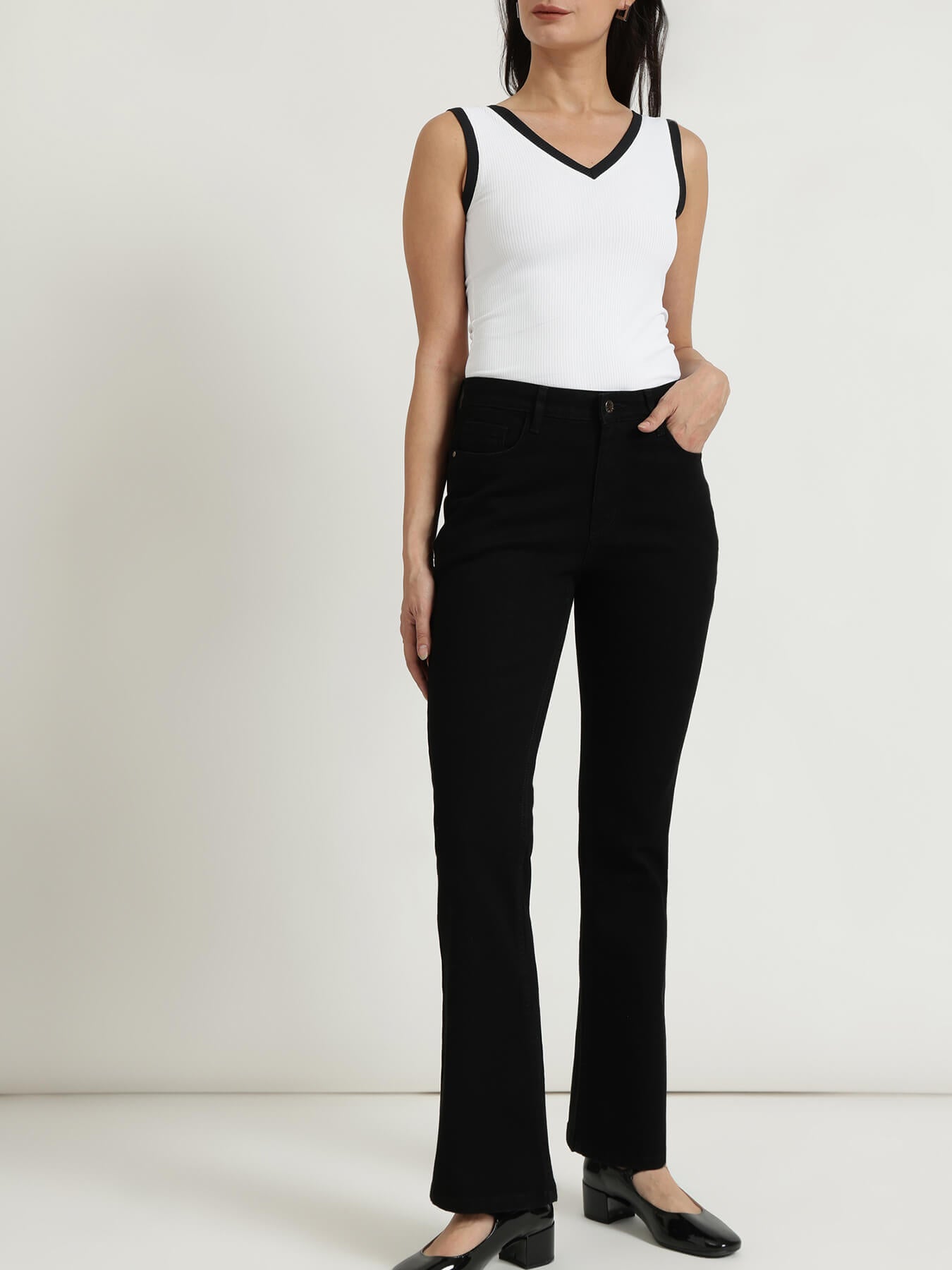 FableStreet Bootcut Jeans - Black