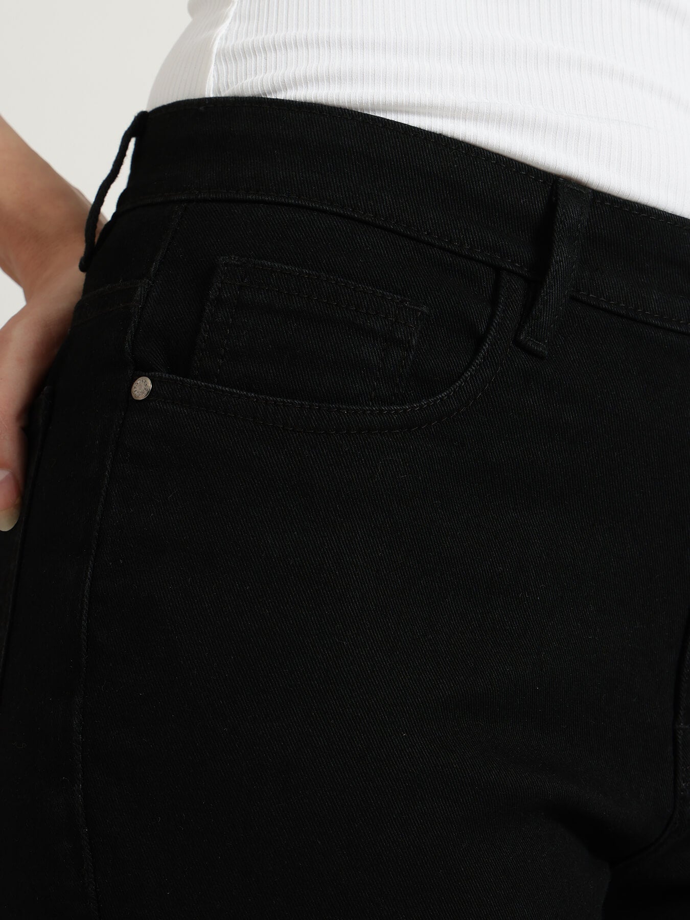 FableStreet Bootcut Jeans - Black