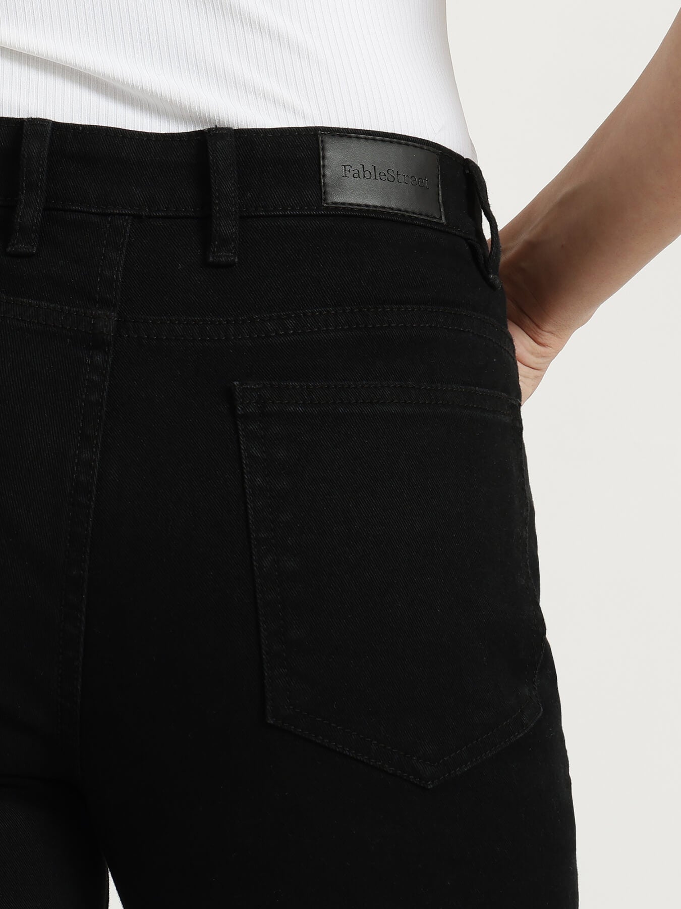 FableStreet Bootcut Jeans - Black