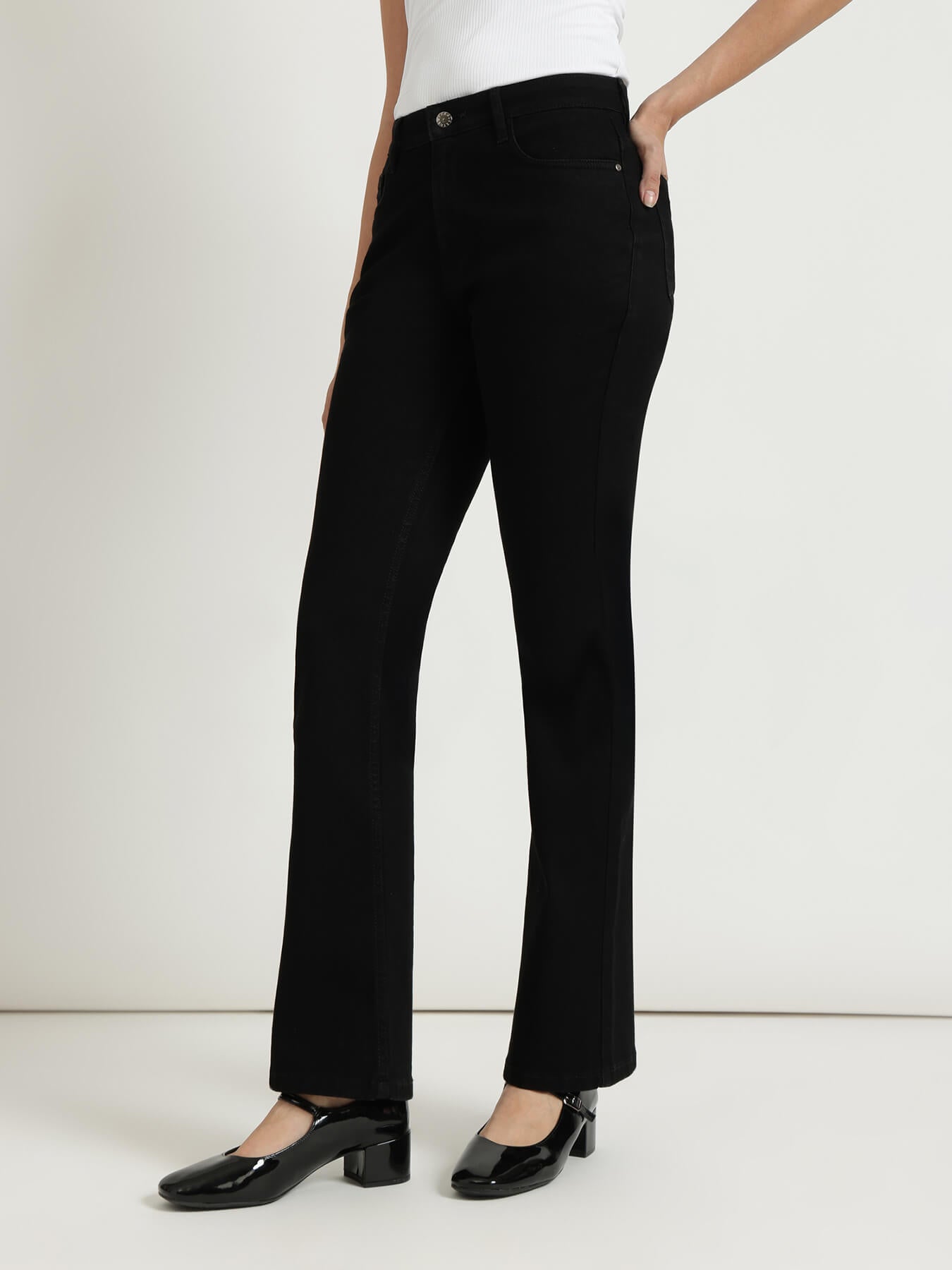 FableStreet Bootcut Jeans - Black