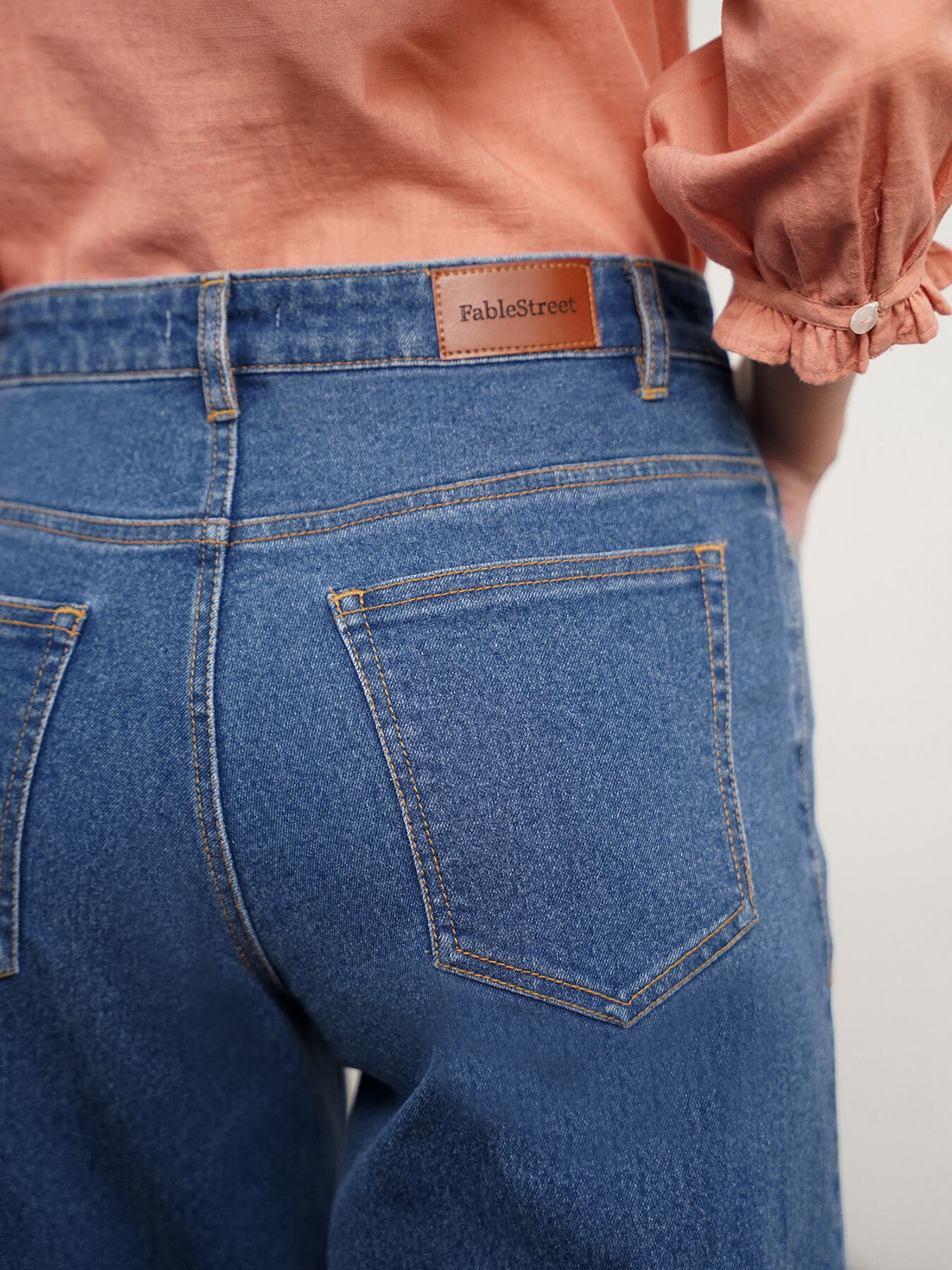 Super Wide Leg Jeans - Blue