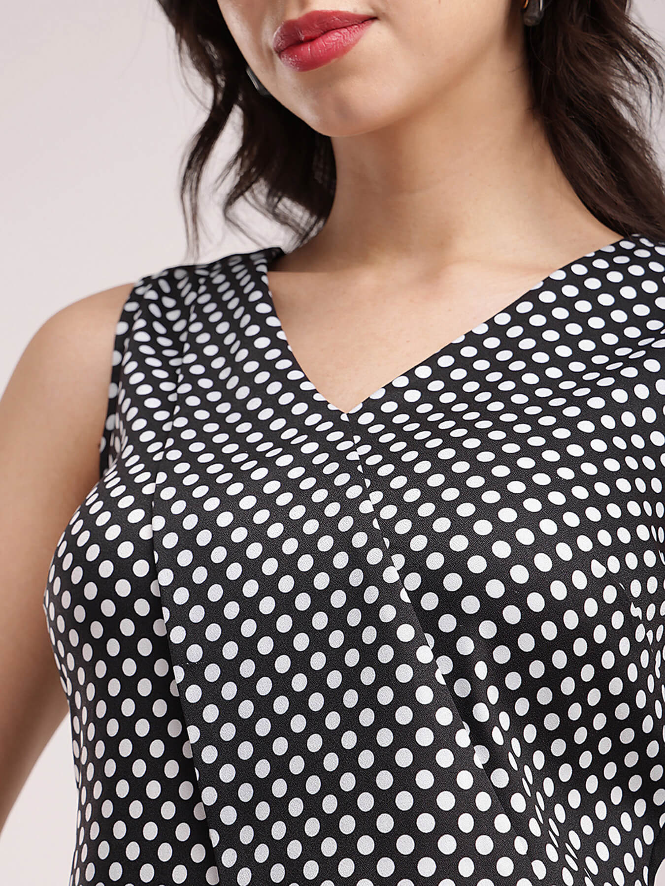 Polka Dot Dress - Black