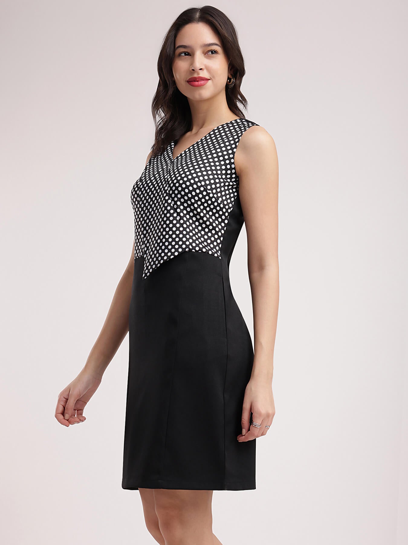 Polka Dot Dress - Black