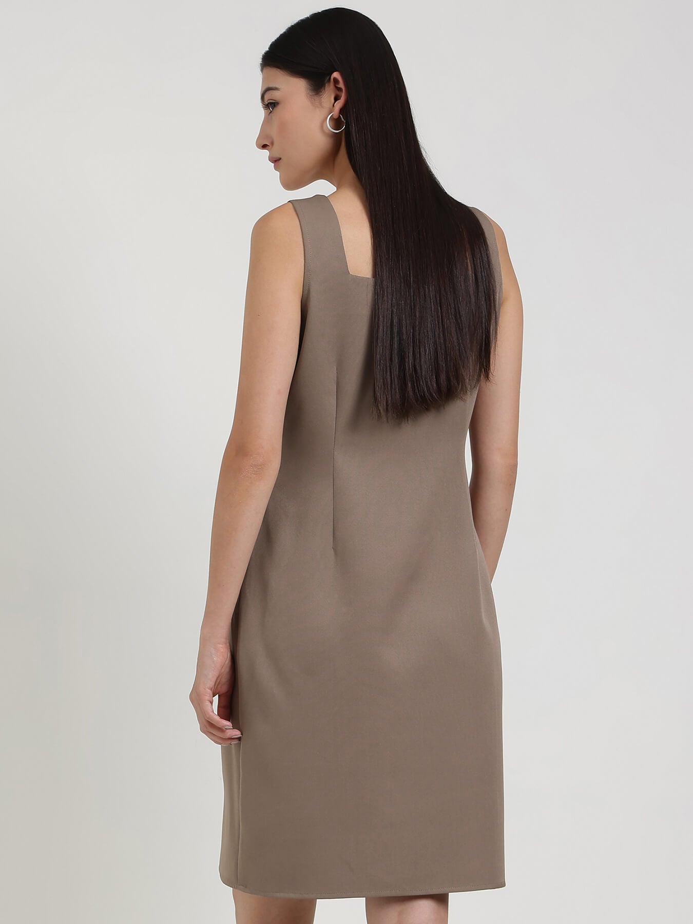 Shift Dress - Brown