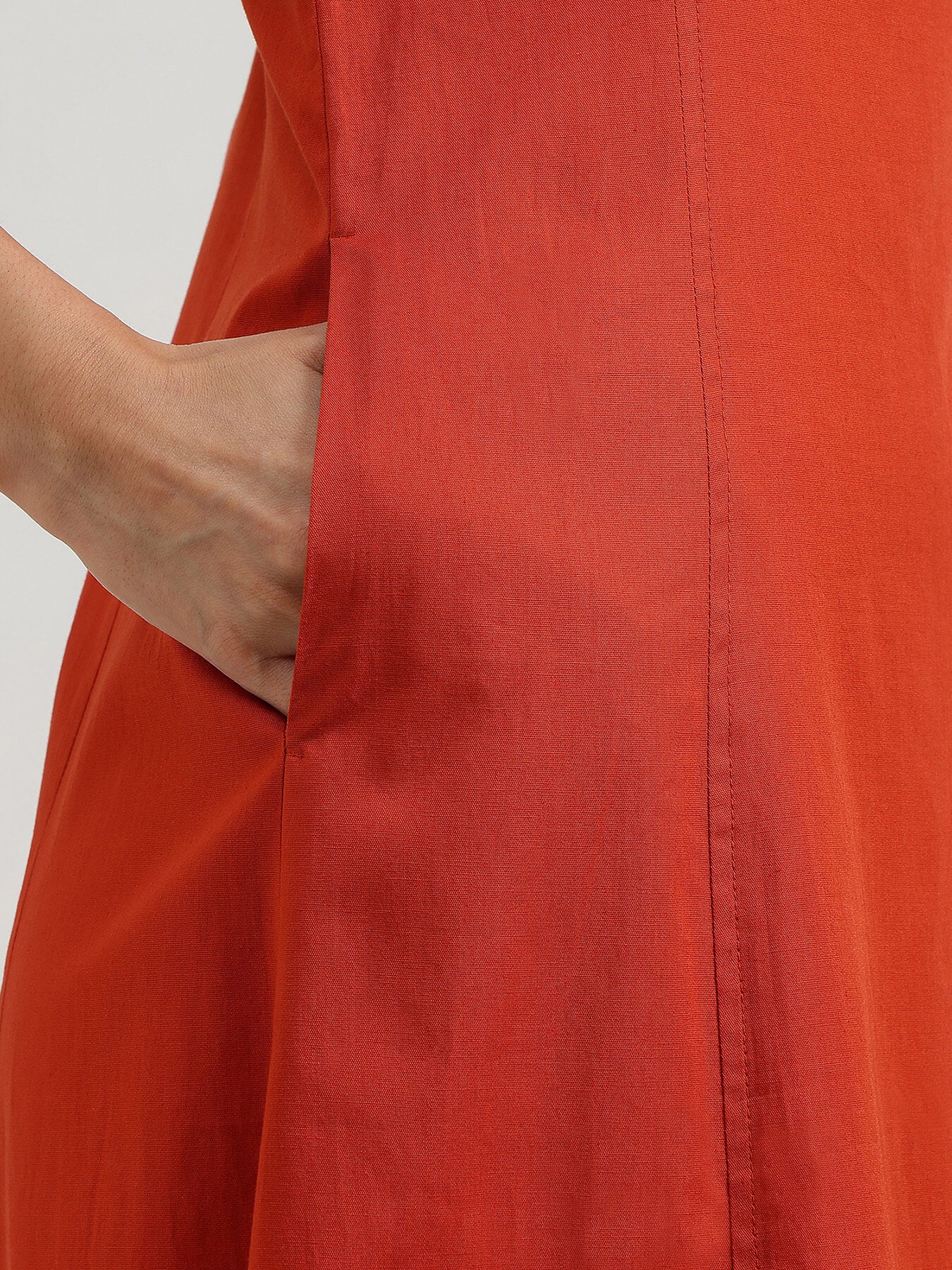 A-Line Maxi Dress - Rust