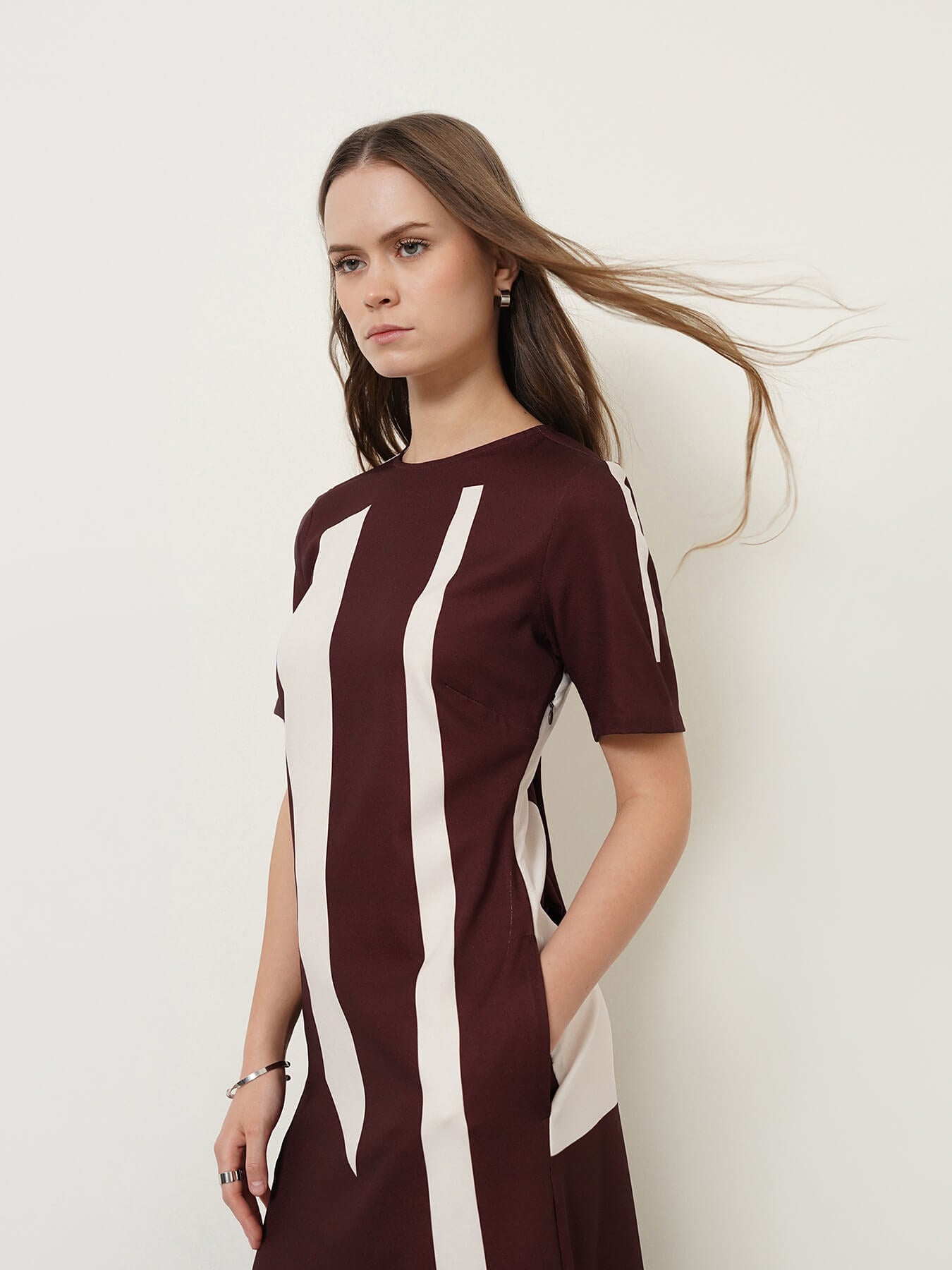 A-Line Dress - Brown