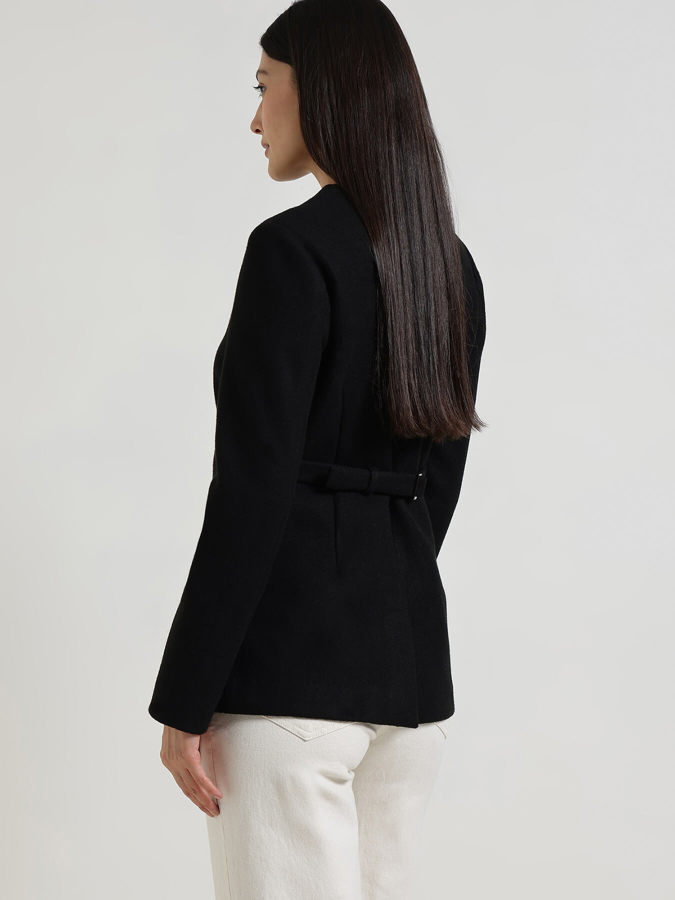 Front Open Jacket - Black