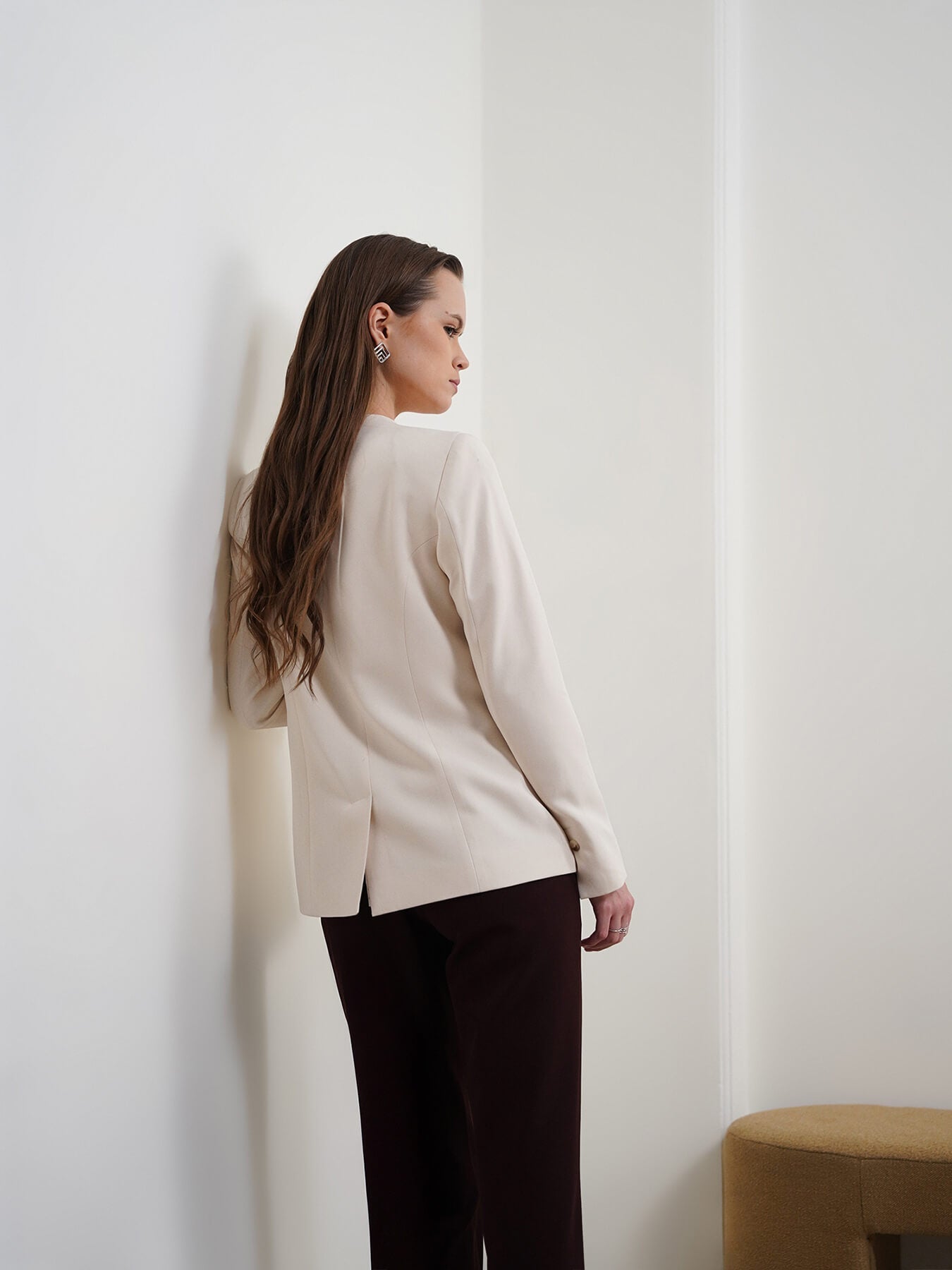 Single Breasted Blazer - Off White