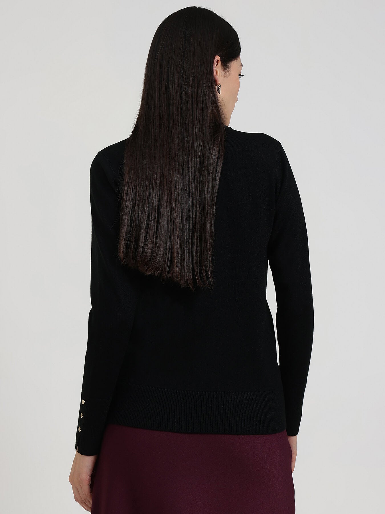 LivSoft Round Neck Sweater - Black