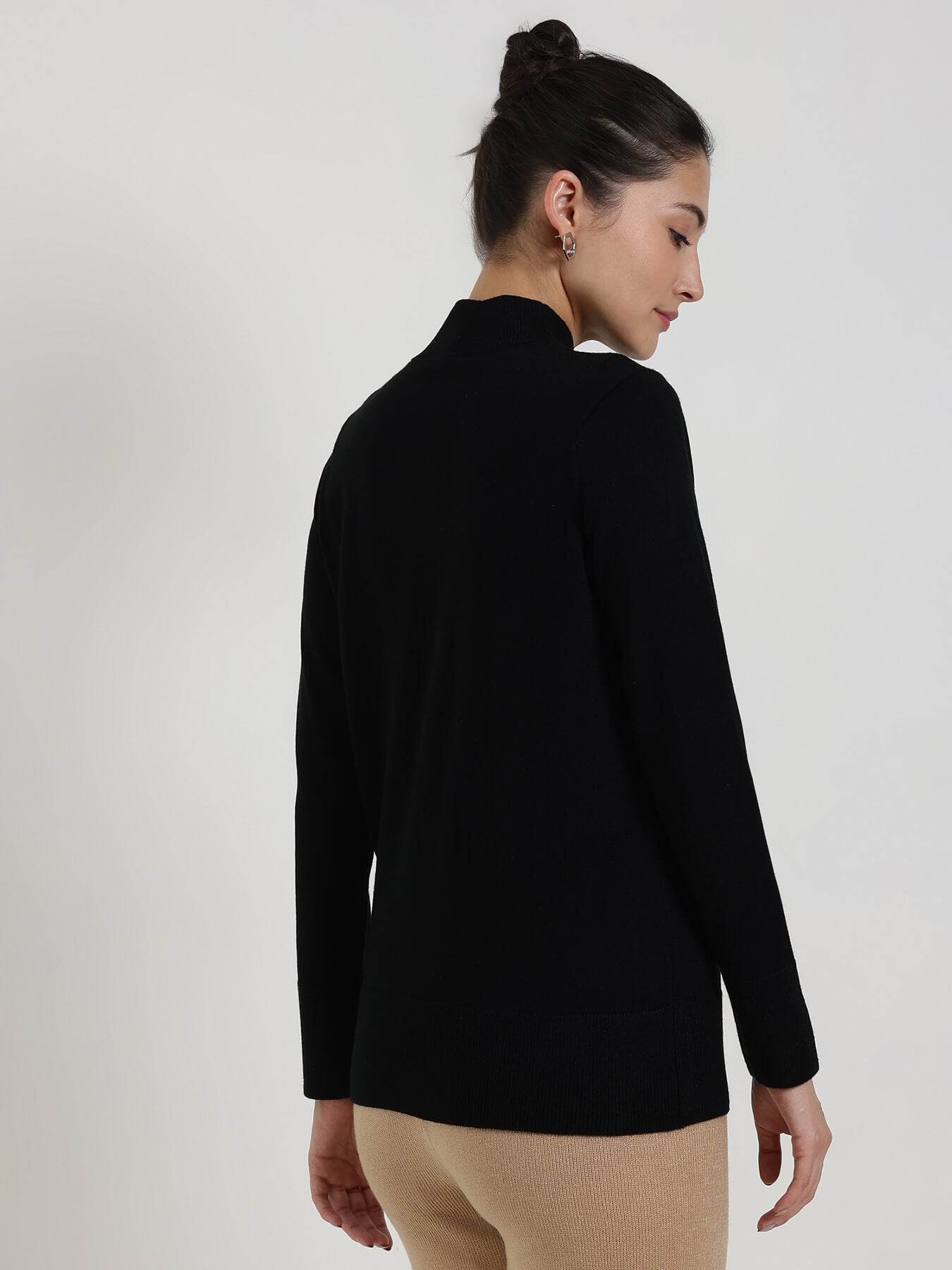 LivSoft High Neck Sweater - Black