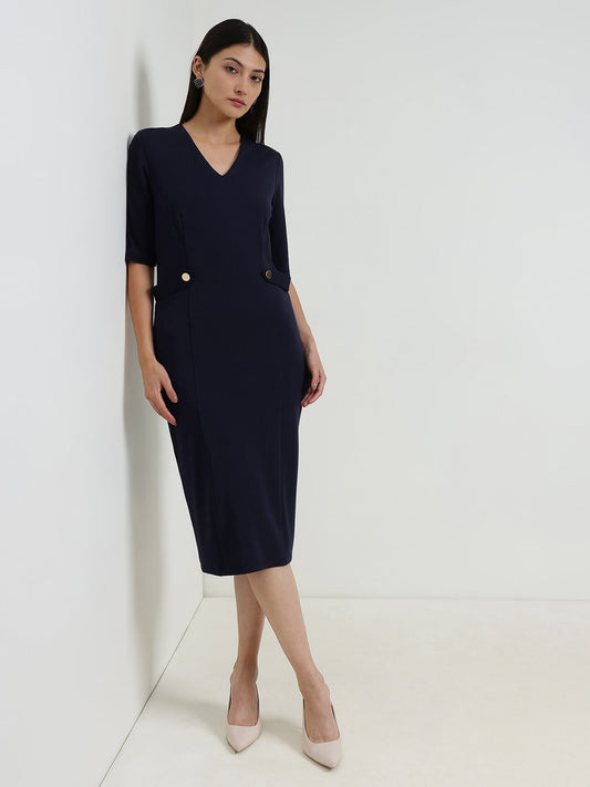 Bodycon Dress - Navy