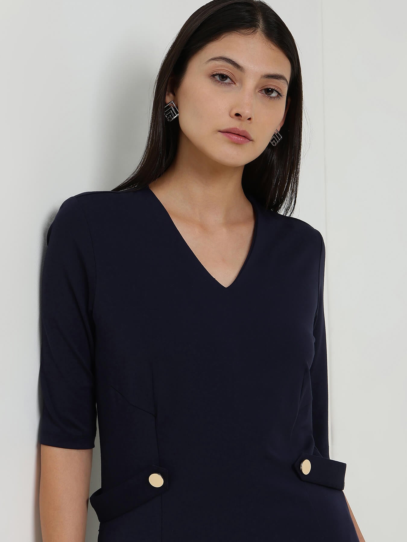 Bodycon Dress - Navy