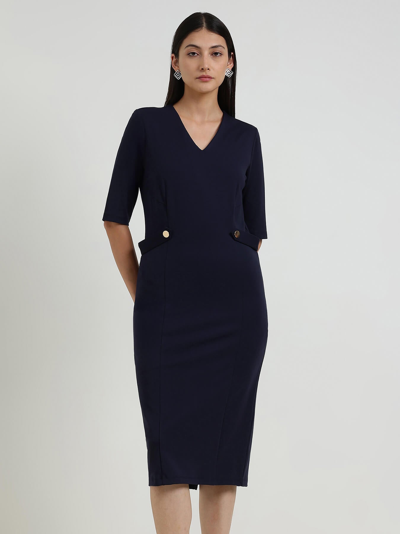 Bodycon Dress - Navy