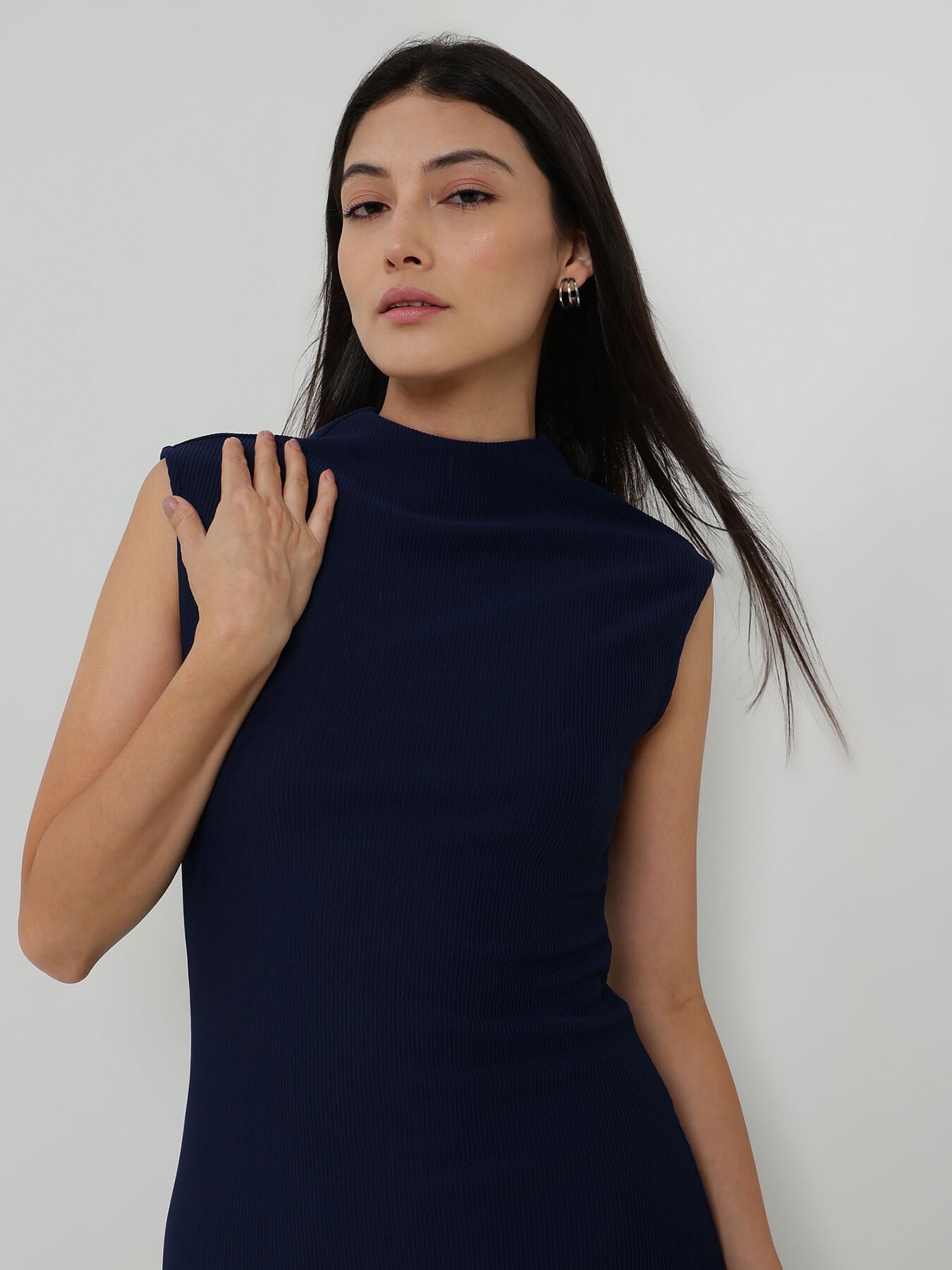 Bodycon Maxi Dress - Navy