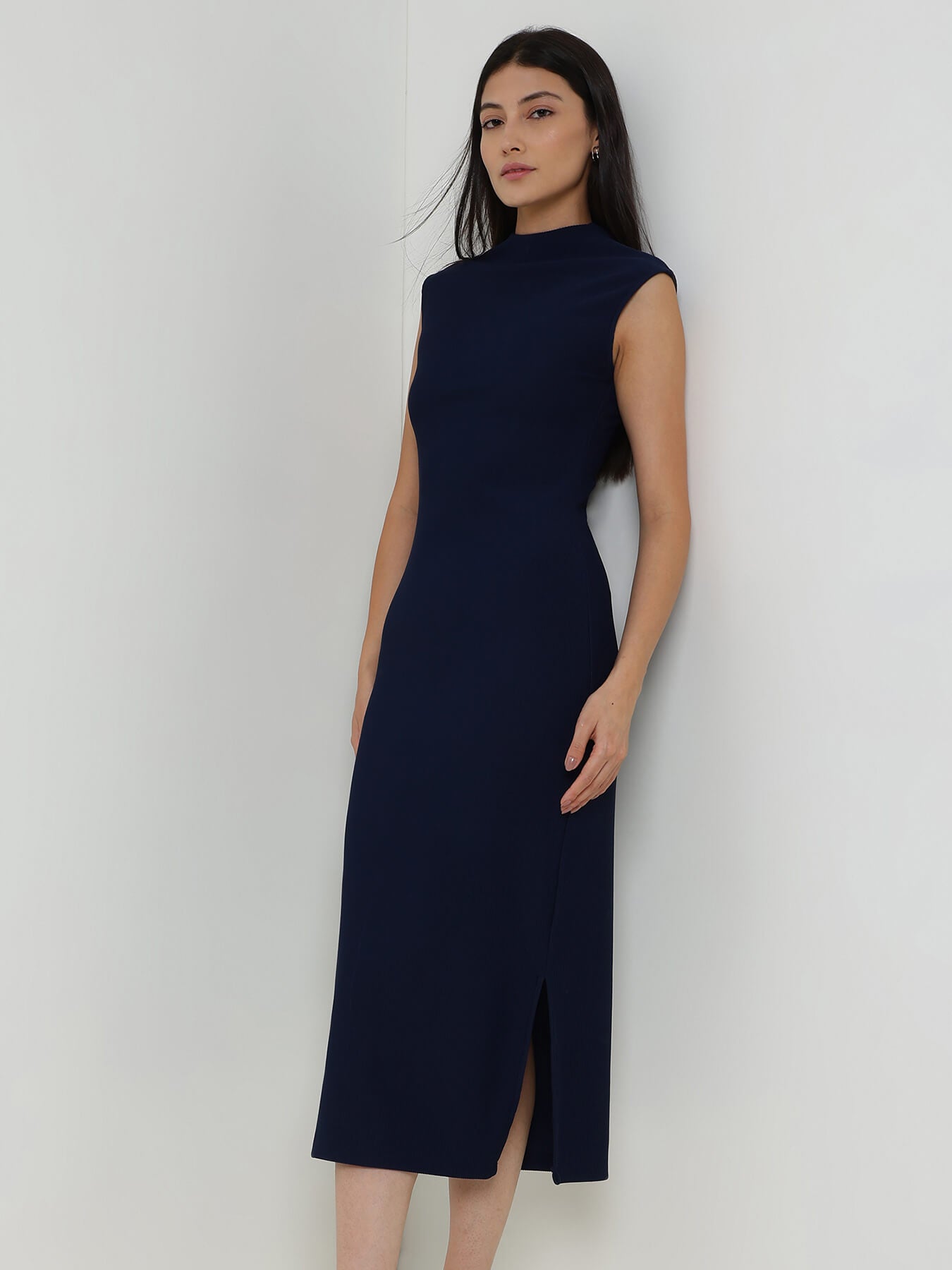 Bodycon Maxi Dress - Navy
