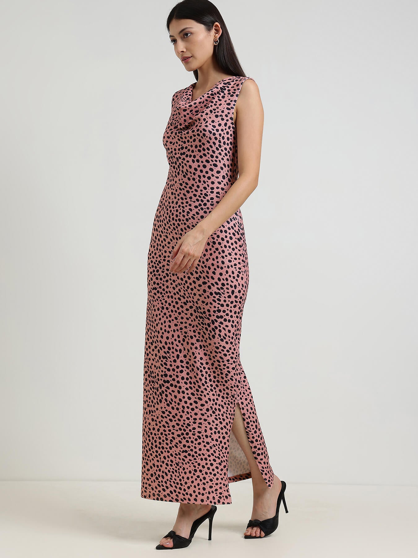 Bodycon Maxi Dress - Peach