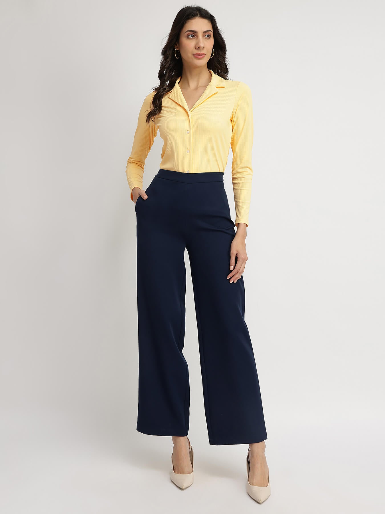 Resort Collar Knit Shirt - Yellow