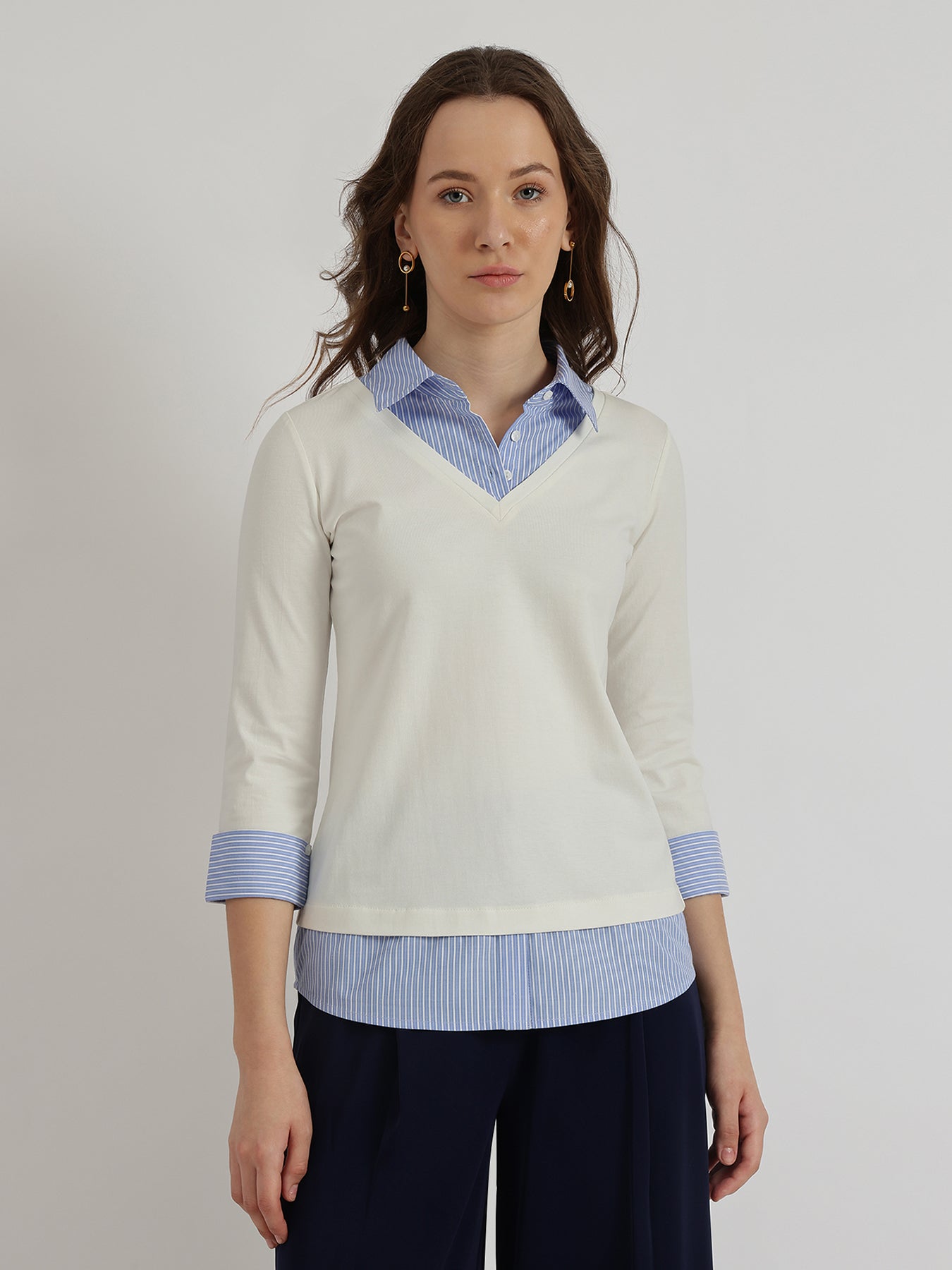 Collar Style T-Shirt - White