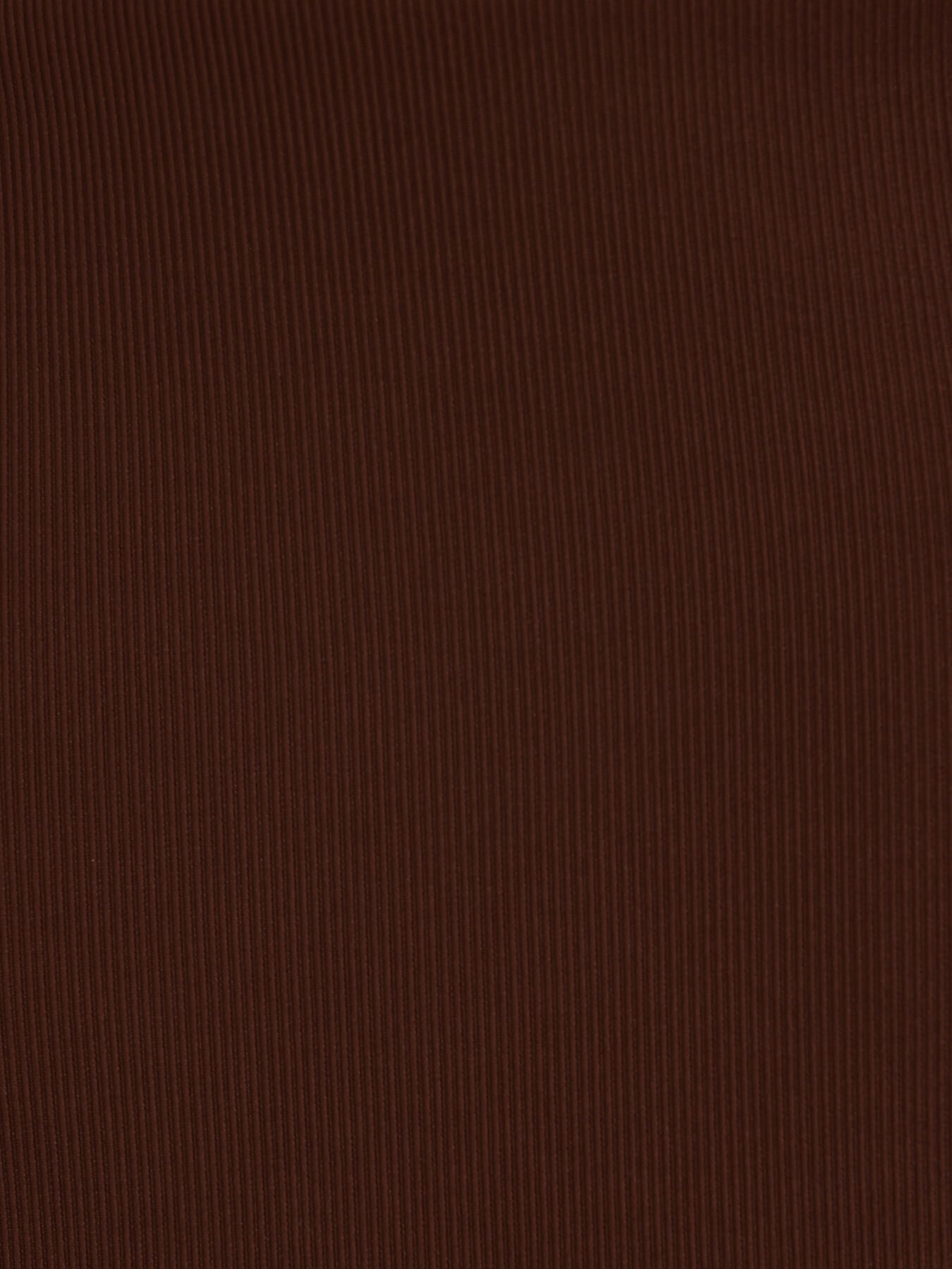 Side Slit Pencil Skirt - Brown