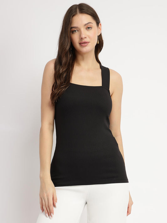 Tank Knit Top - Black