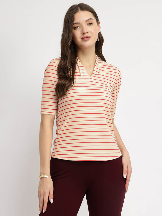 Striped T-Shirt - Red