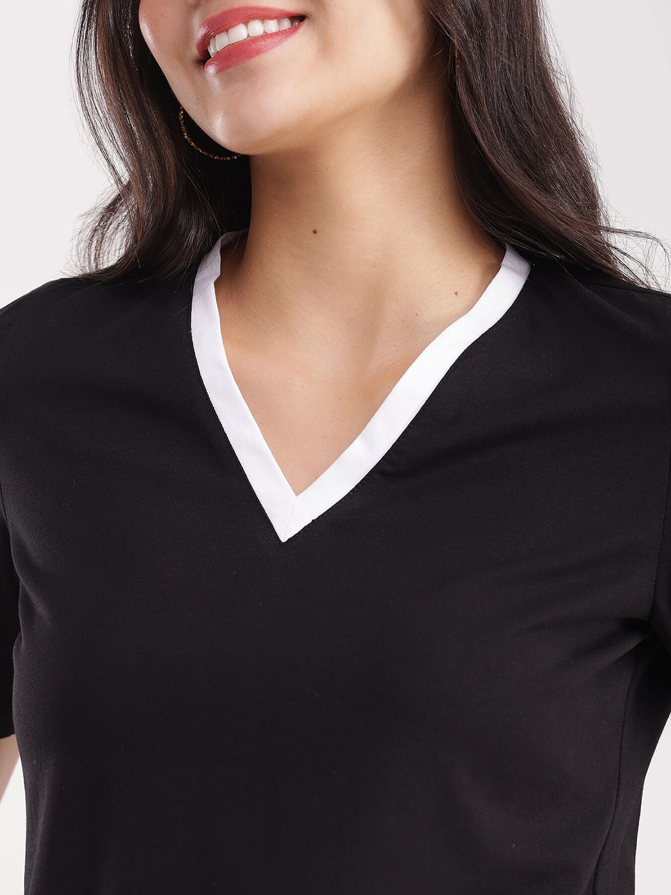 LivSoft Cotton T-Shirt - Black And White