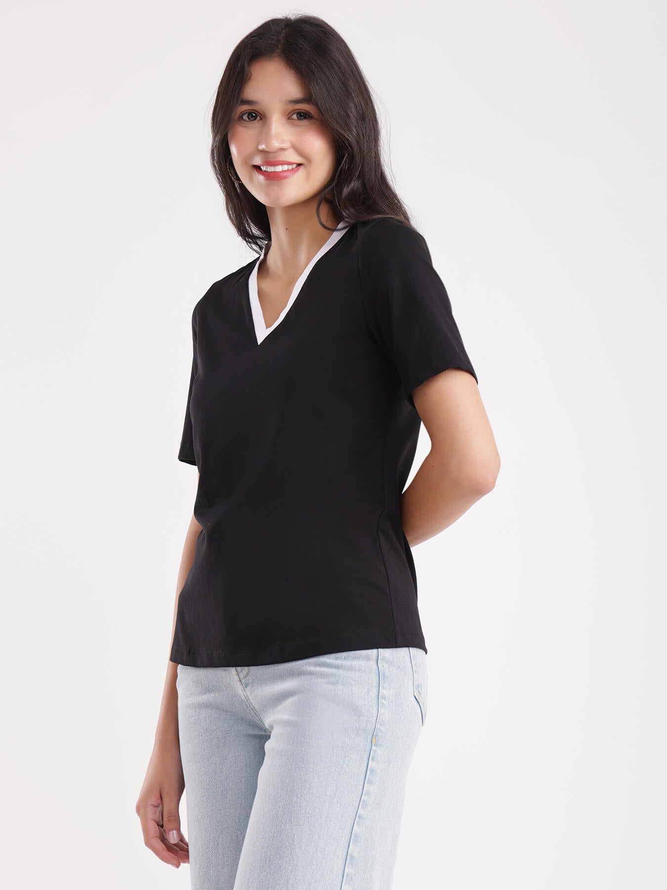 LivSoft Cotton T-Shirt - Black And White