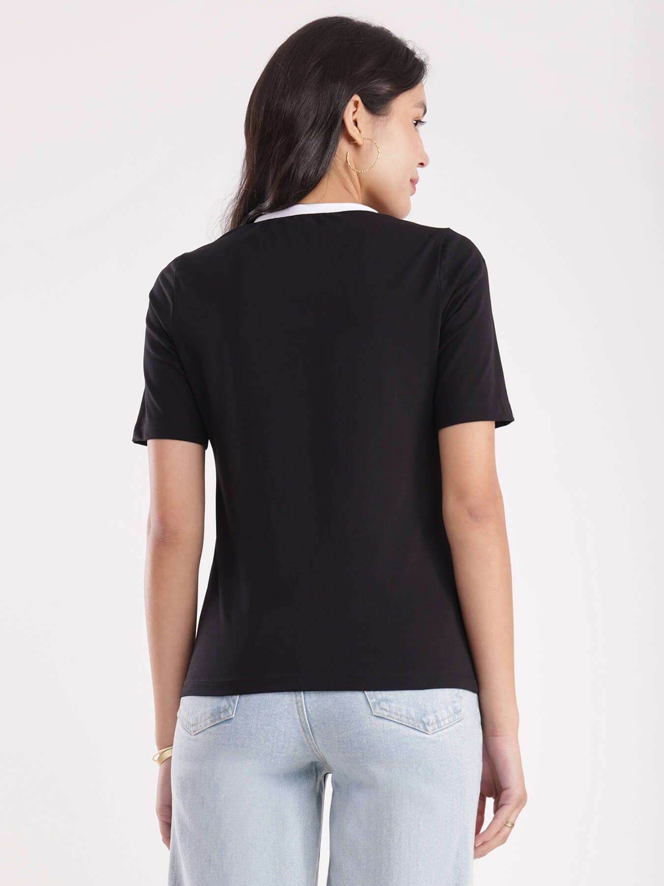 LivSoft Cotton T-Shirt - Black And White