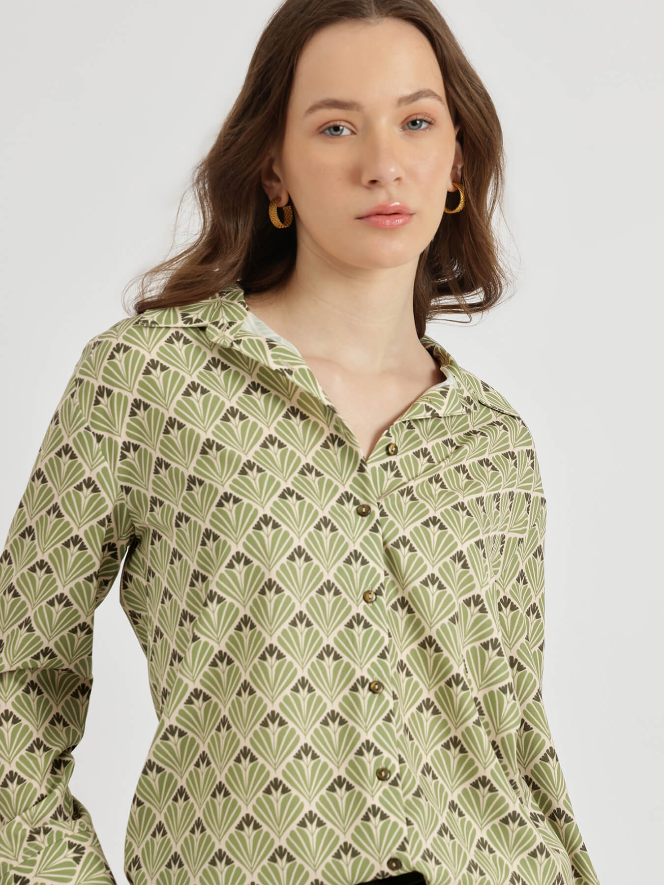 Geometric Shirt - Green