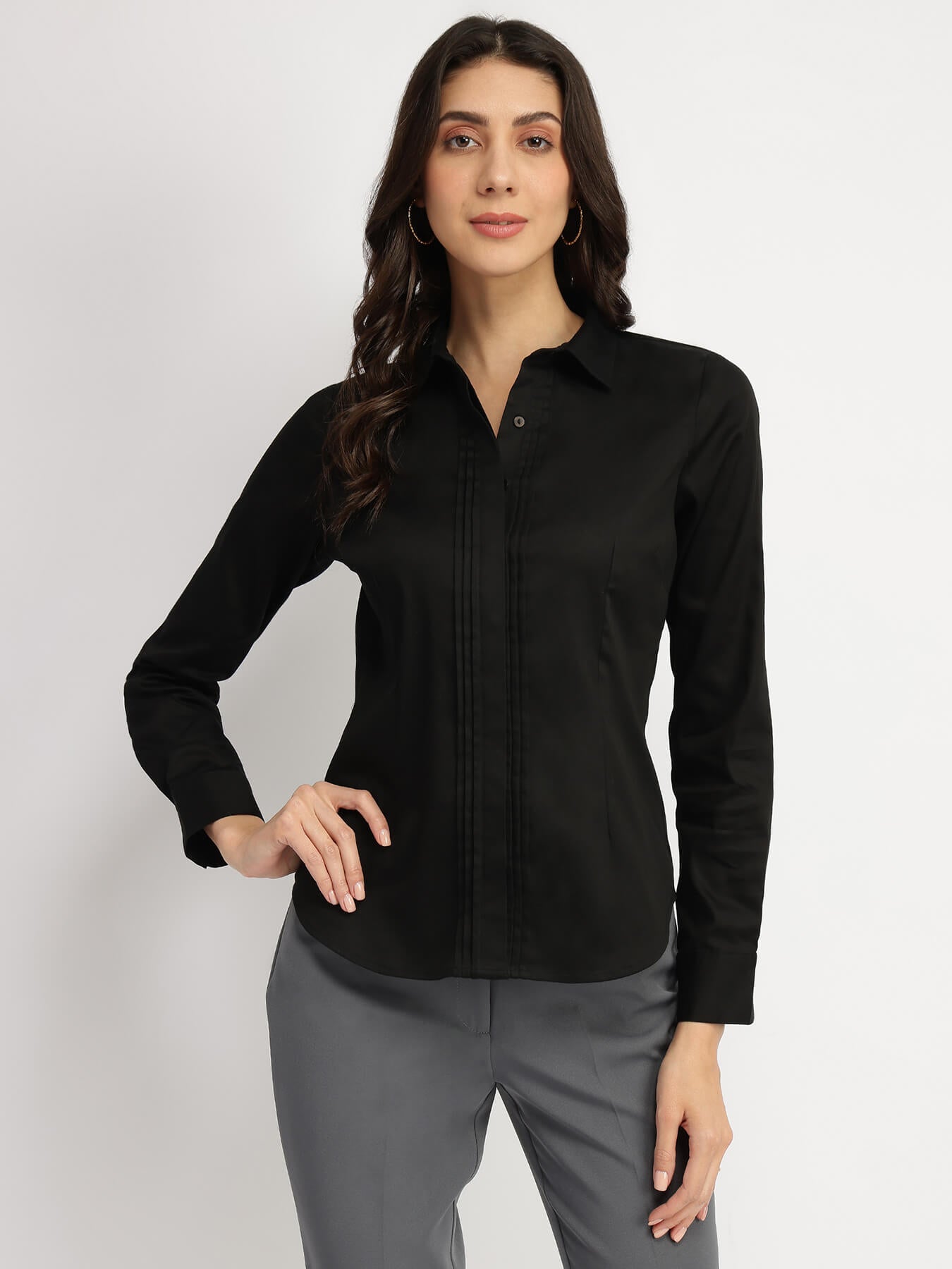 Cotton Shirt - Black