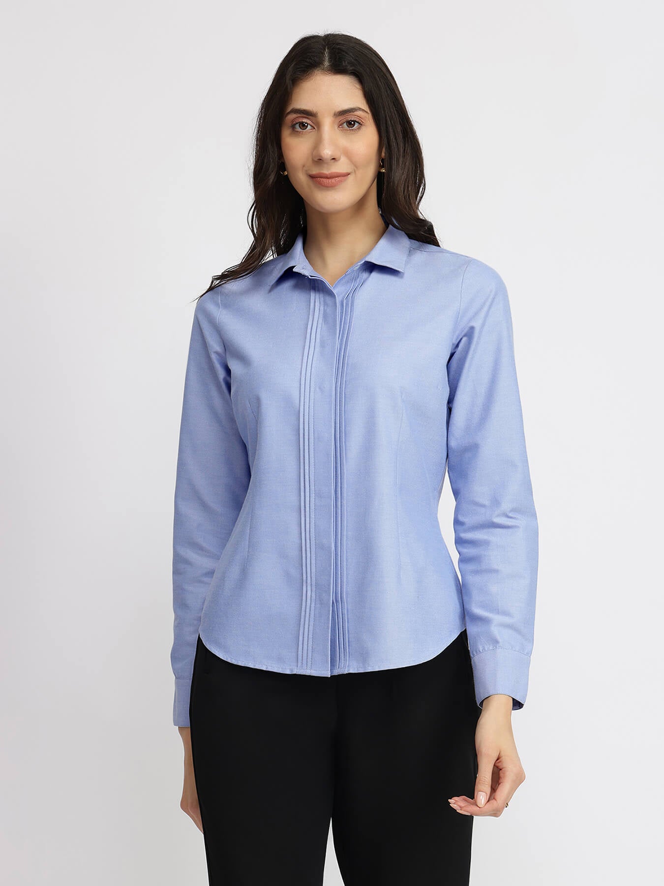 Cotton Oxford Shirt - Blue