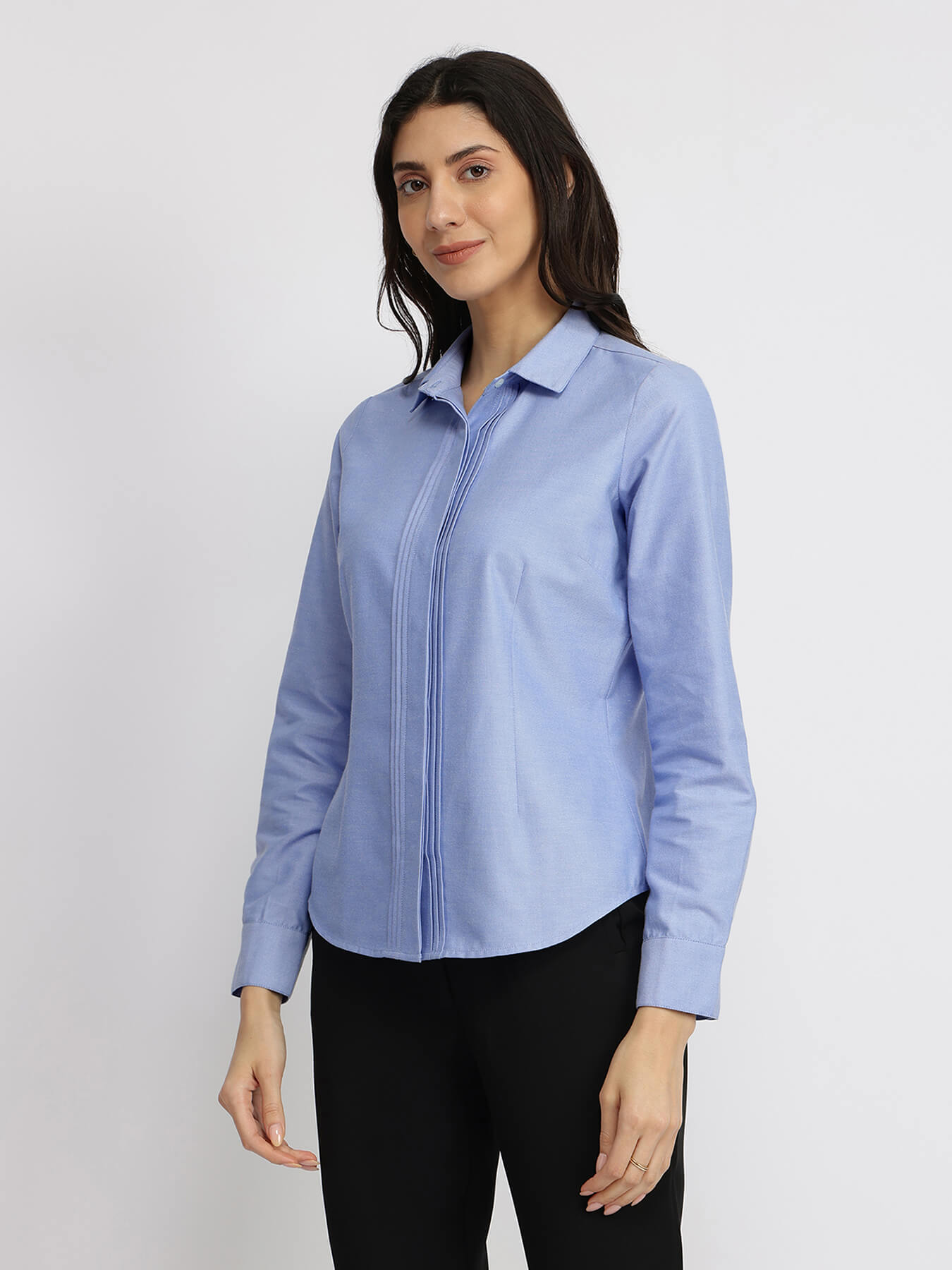 Cotton Oxford Shirt - Blue