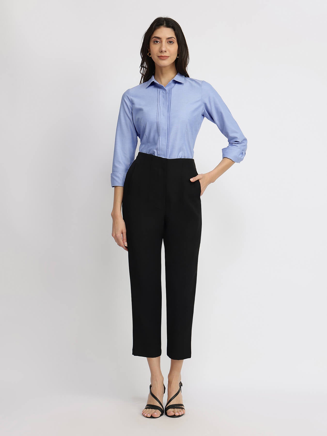 Cotton Oxford Shirt - Blue