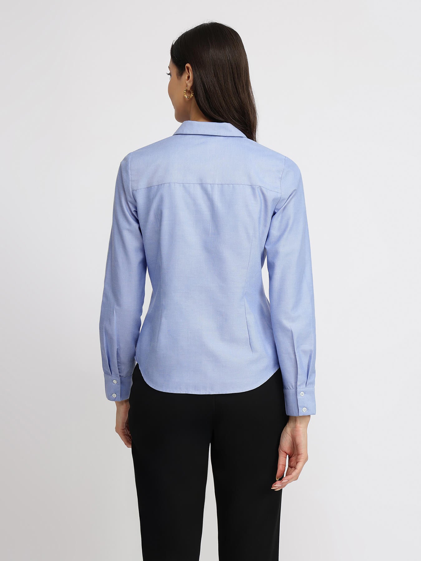 Cotton Oxford Shirt - Blue