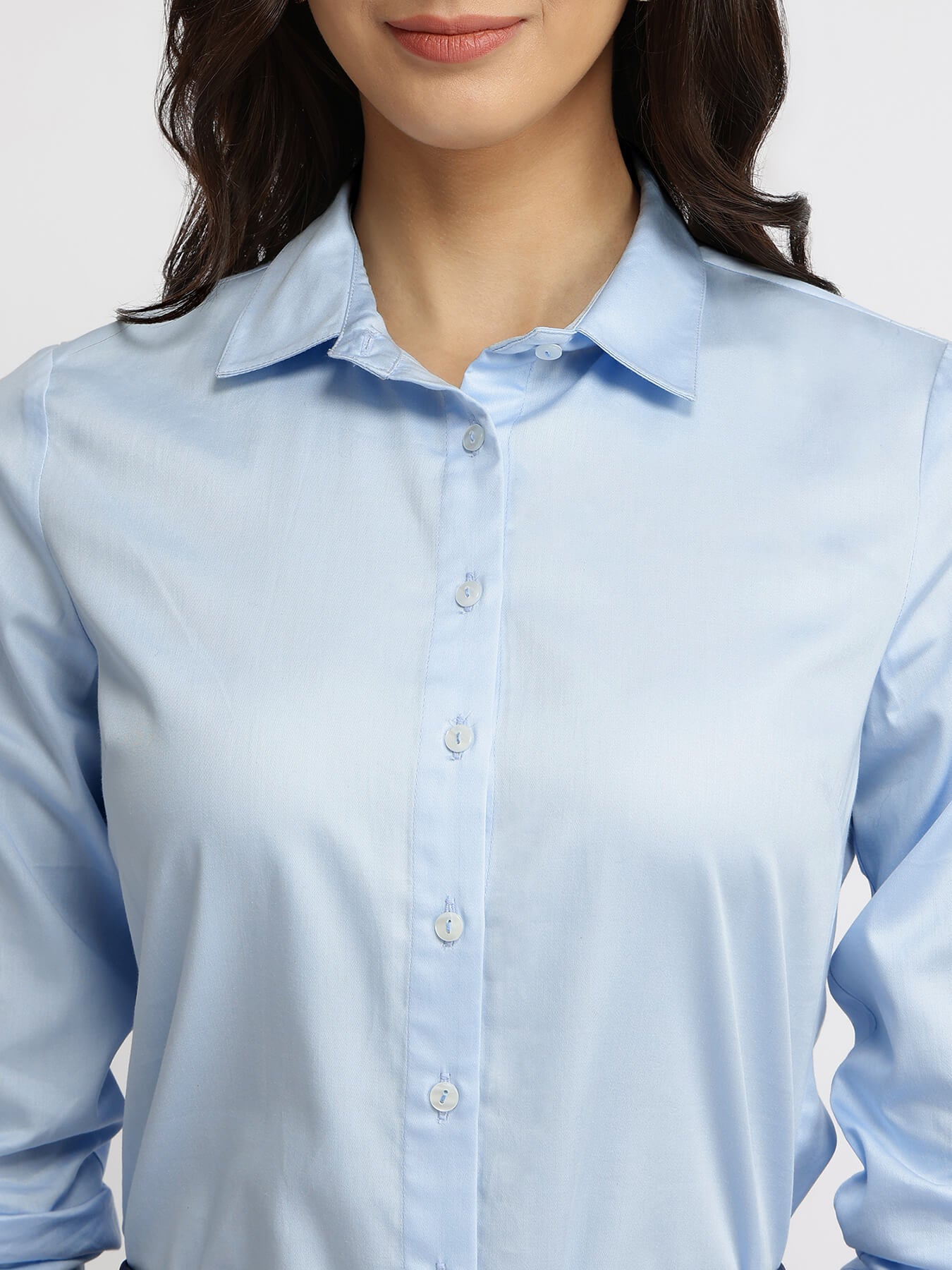 Cotton Formal Shirt - Light Blue