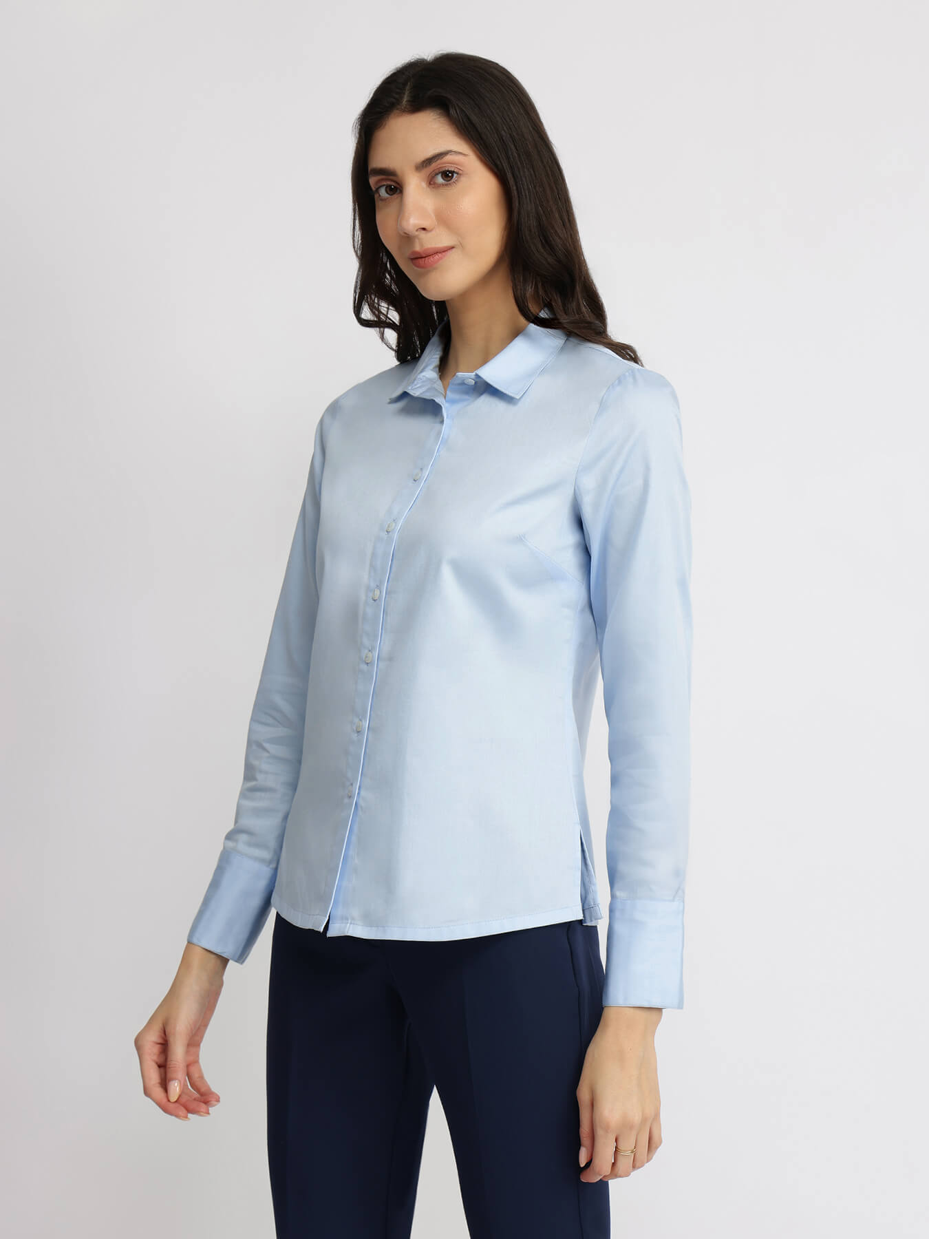 Cotton Formal Shirt - Light Blue