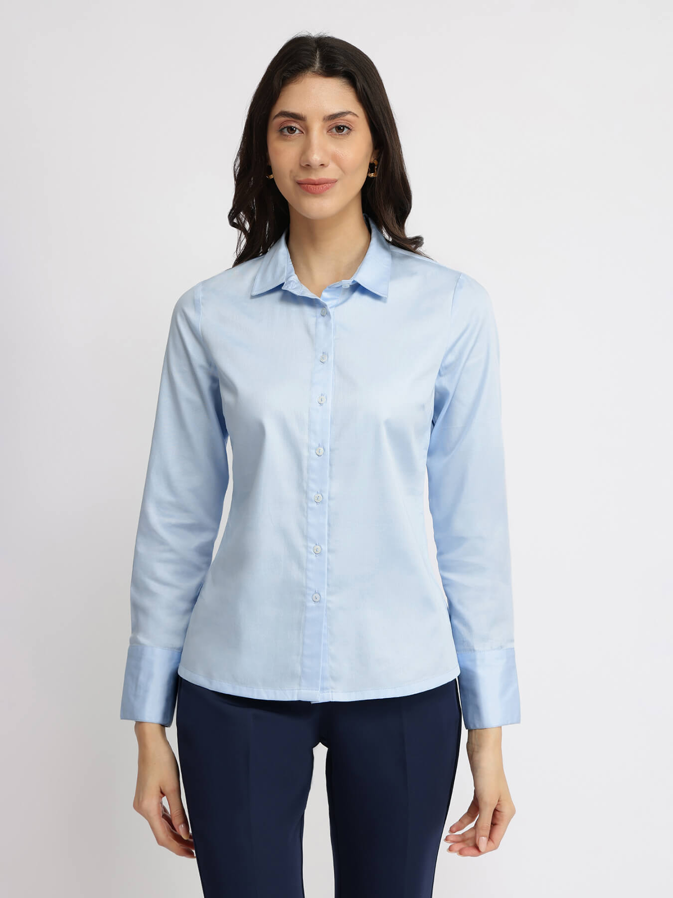 Cotton Formal Shirt - Light Blue
